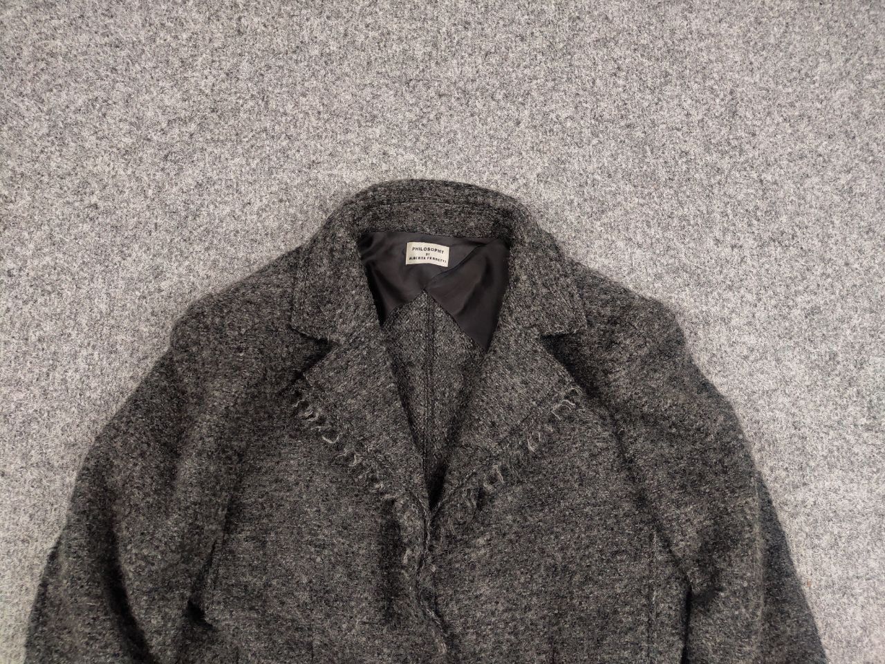 Alberta Ferretti Philosophy di Alberta Ferretti design Gray Wool Blazer Size M / US 6-8 / IT 42-44 - 8 Thumbnail