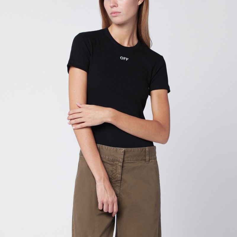 Off-White Black T-Shirt With Off Logo