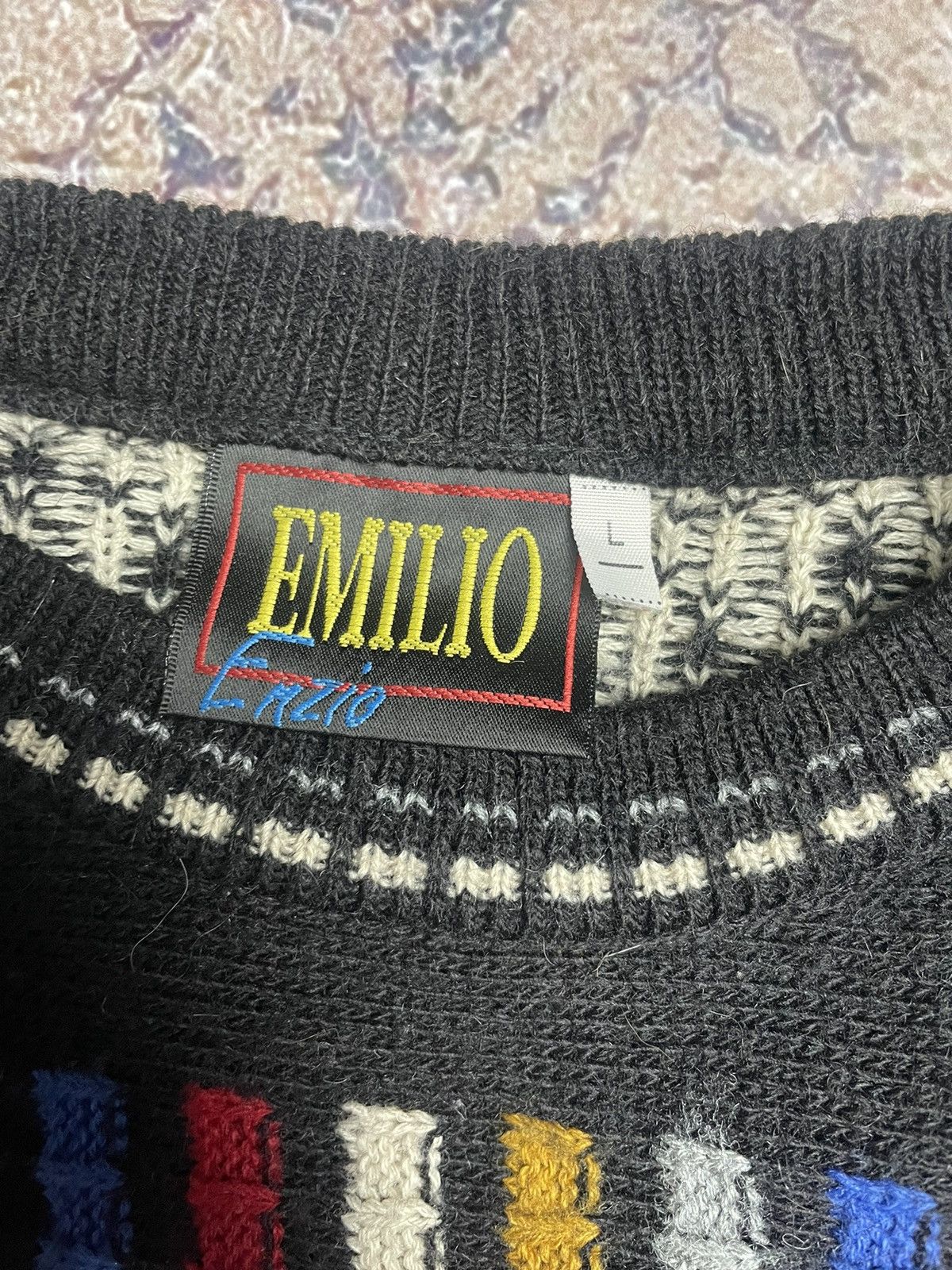 Coogi Crazy vintage 90s Coogi style baggy knitwear thick sweater Size US L / EU 52-54 / 3 - 6 Thumbnail