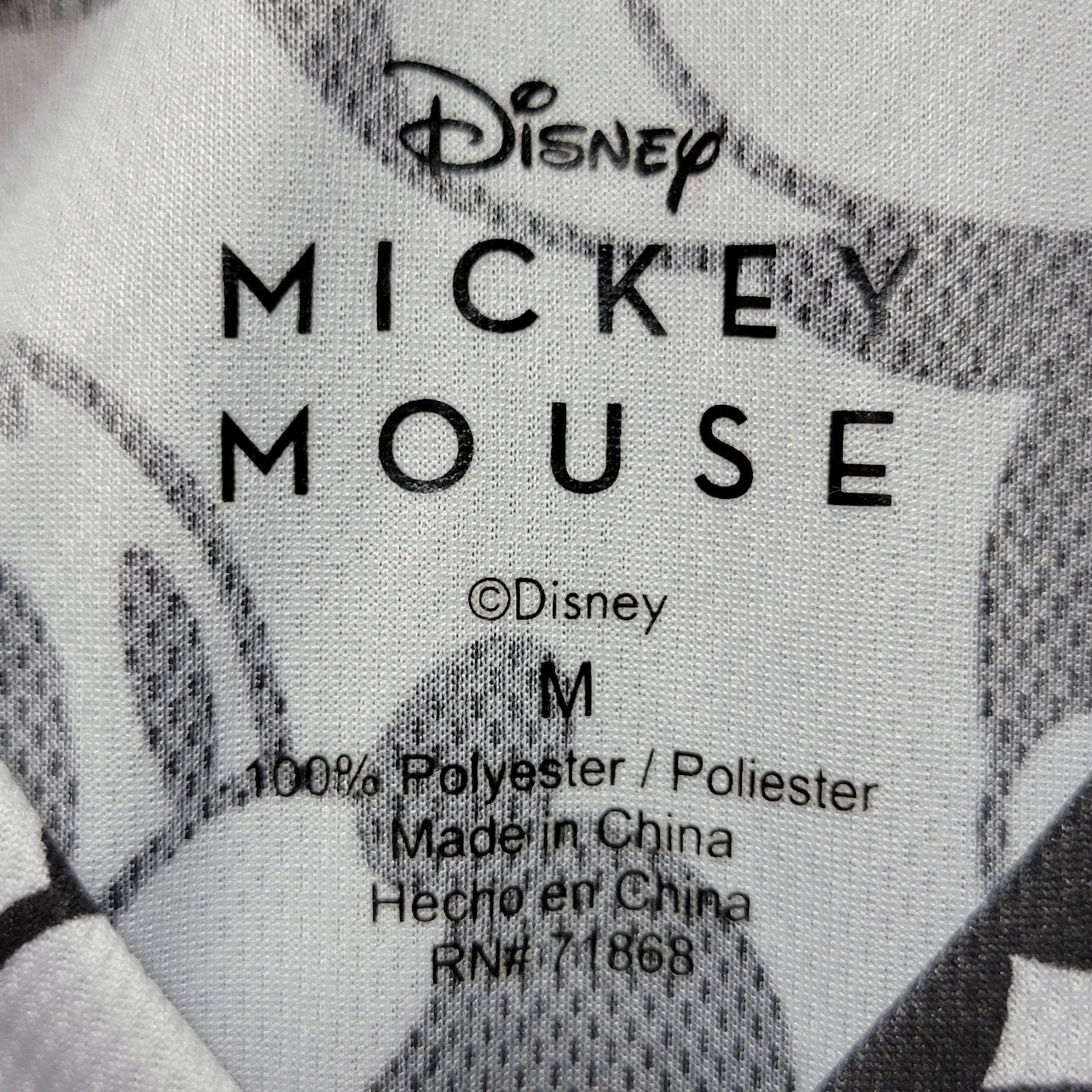 Disney Disney Mickey Mouse B&W Button Up Jersey - Size Medium Size M / US 6-8 / IT 42-44 - 4 Thumbnail