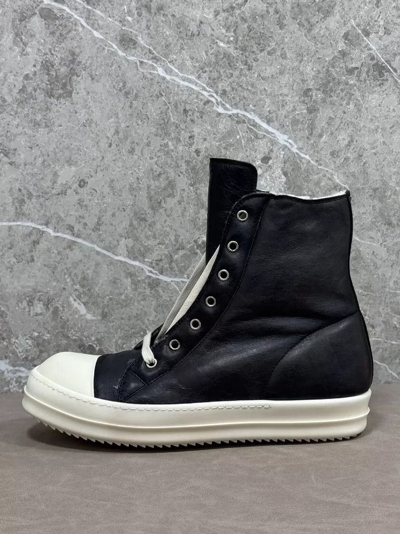 Rick Owens rick owens Sheepskin and Fleece Large Converse Cotton Shoe Size US 10 / EU 43 - 3 Thumbnail