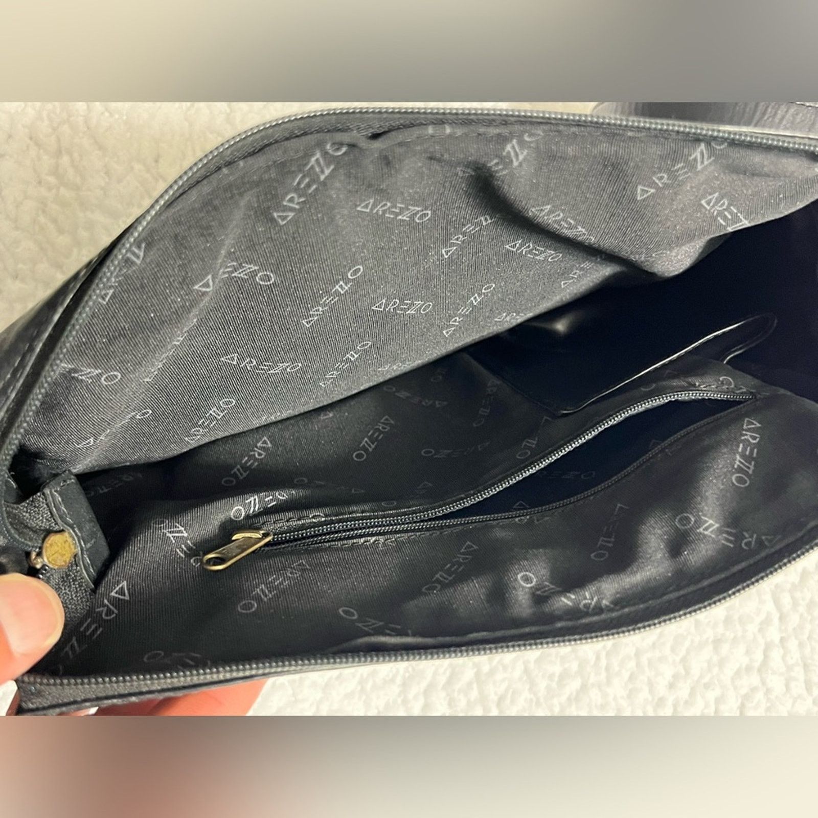 Other Vintage Shoulder Crossbody Bag Black Leather Y2K Arezzo Size ONE SIZE - 8 Thumbnail