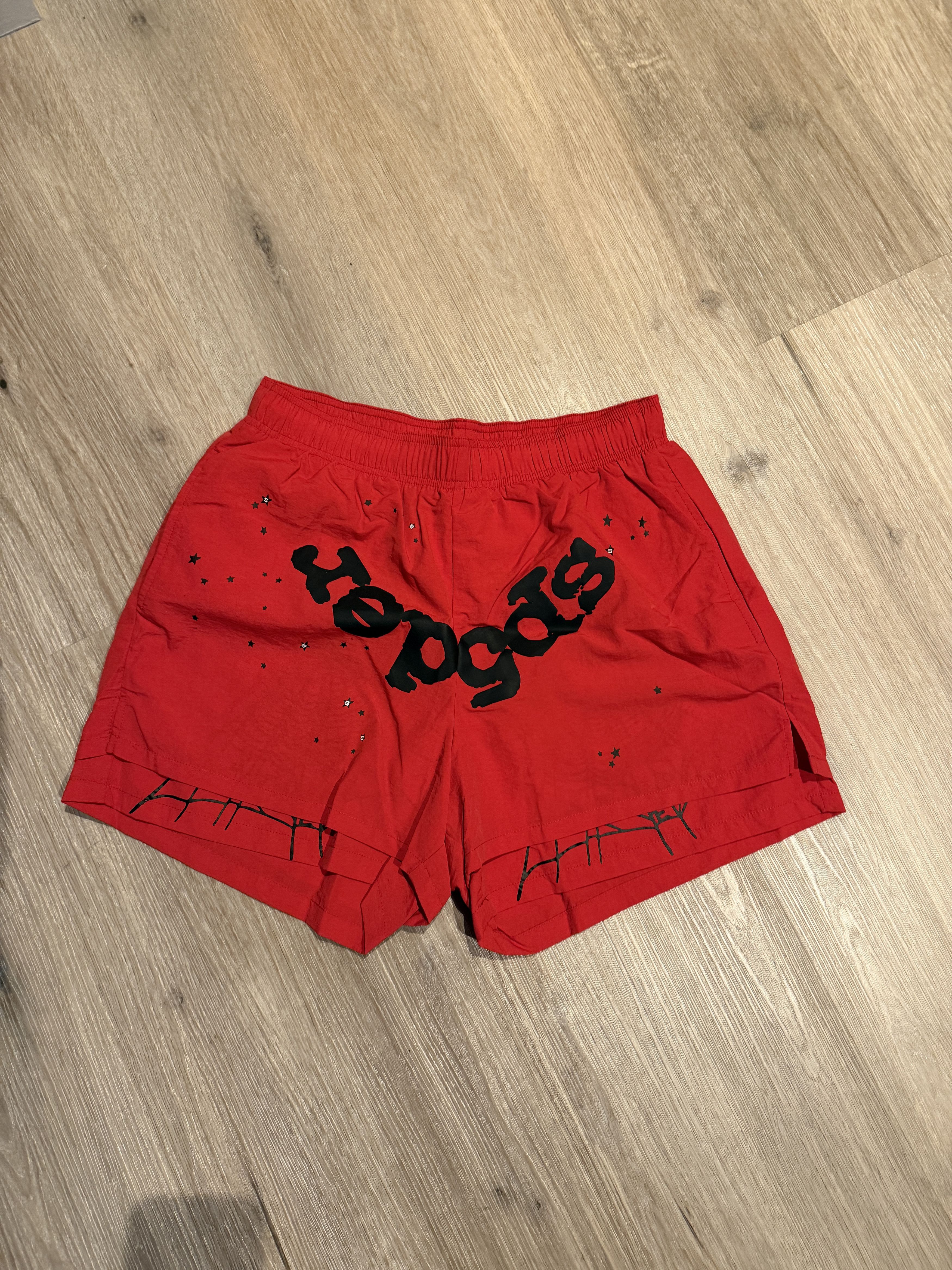 Sp5der Sp5der Red OG Web Double Layer Shorts Size US 32 / EU 48 - 2 Thumbnail