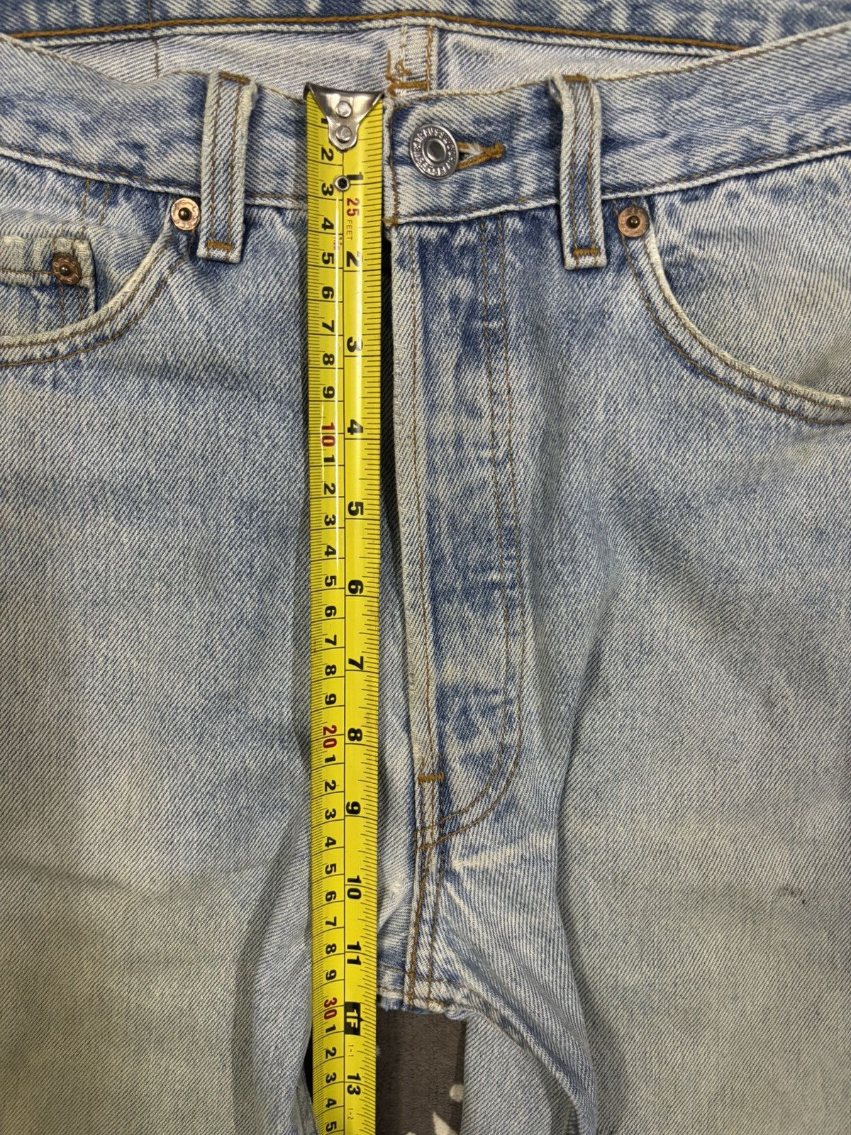 Levi's Vintage 90s Levis 501 Rusty Mud Wash Distressed Grunge Jeans Size US 31 - 19 Thumbnail