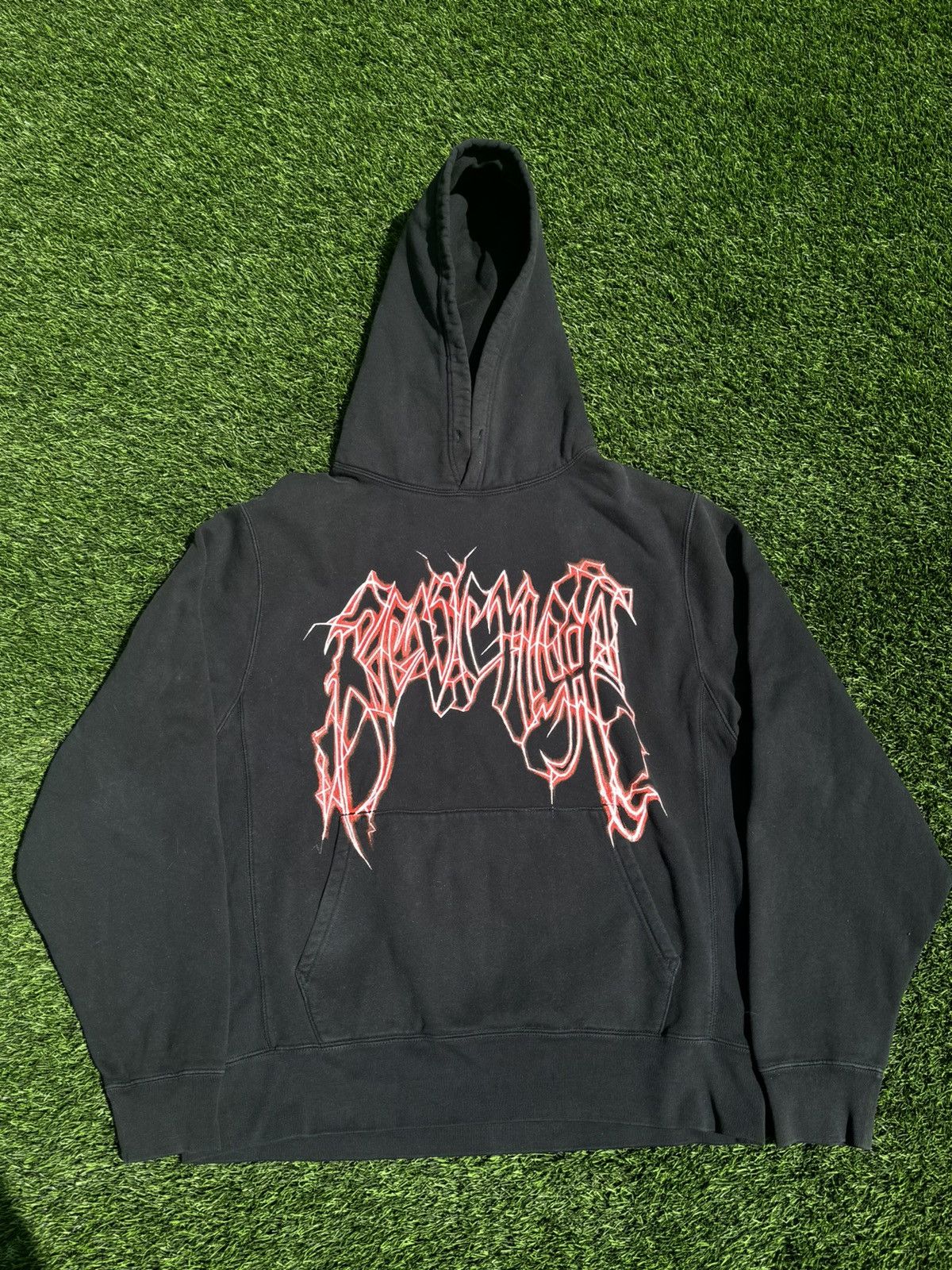 image of Revenge Lighting Logo Hoodie in Black, Men's (Size XL)