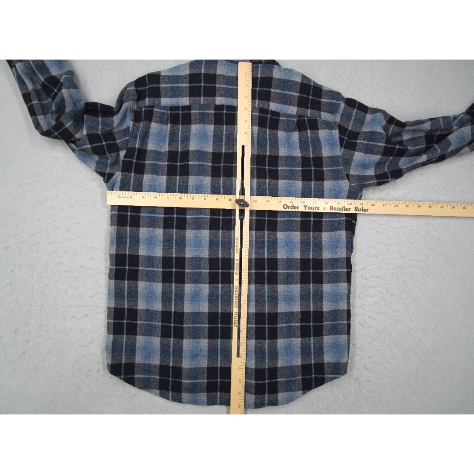 Pendleton VINTAGE Pendleton Shirt Mens M Blue Check Wool Button Up Pockets Western Classic 90s Men Size US M / EU 48-50 / 2 - 7 Thumbnail