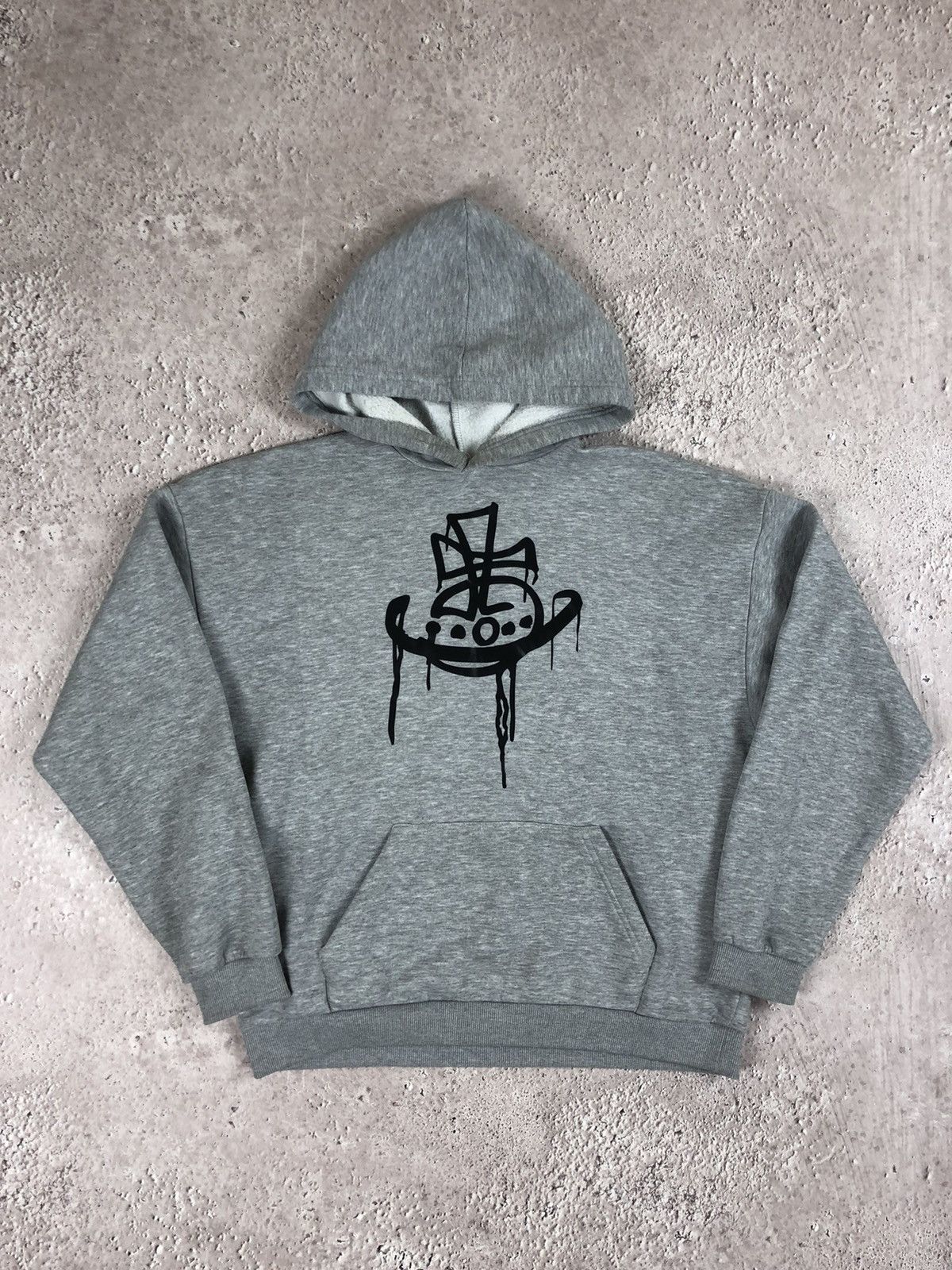 Image of Vivienne Westwood Big Logo Hoodie in Grey, Men's (Size XL)