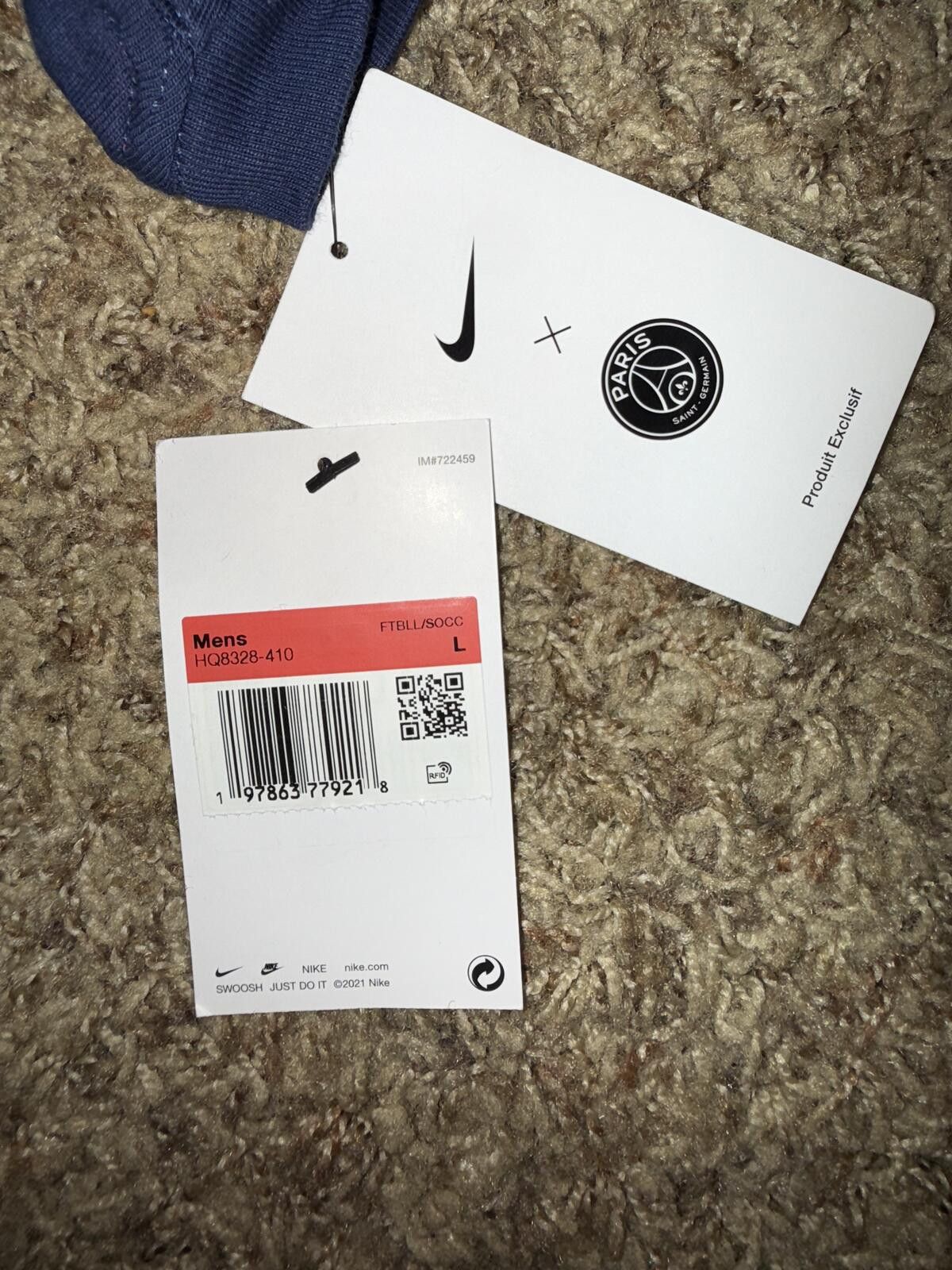 Nike Nike Men’s Paris Saint-Germain Soccer T-Shirt l Size US L / EU 52-54 / 3 - 10 Thumbnail