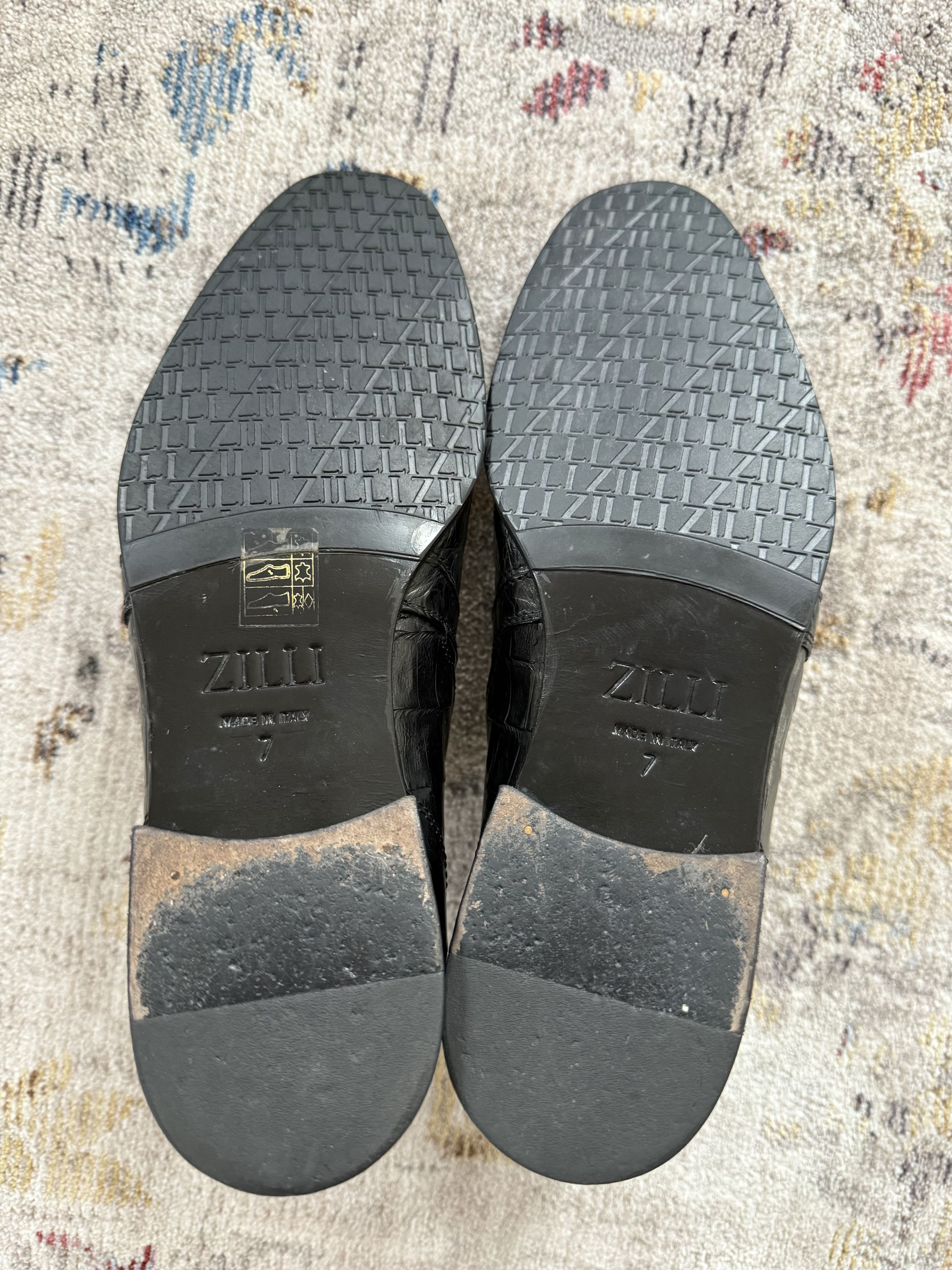 Zilli ZILLI Crocodile Leather Chelsea Boots, Insulated inside Size US 7.5 / EU 40-41 - 7 Thumbnail