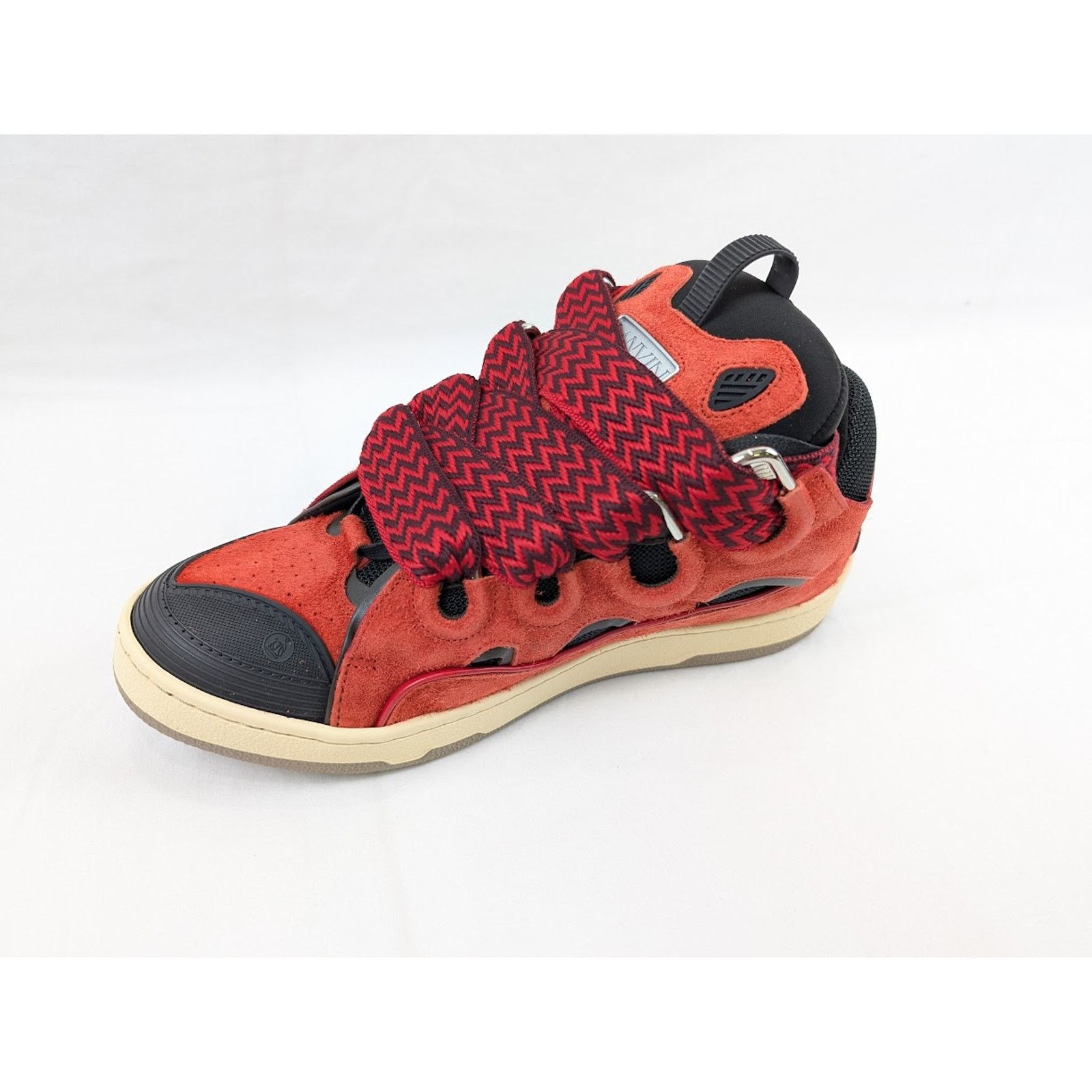 Lanvin o1rshd1 Curb Sneakers in Poppy Red/Black 42 Size US 9 / EU 42 - 9 Thumbnail