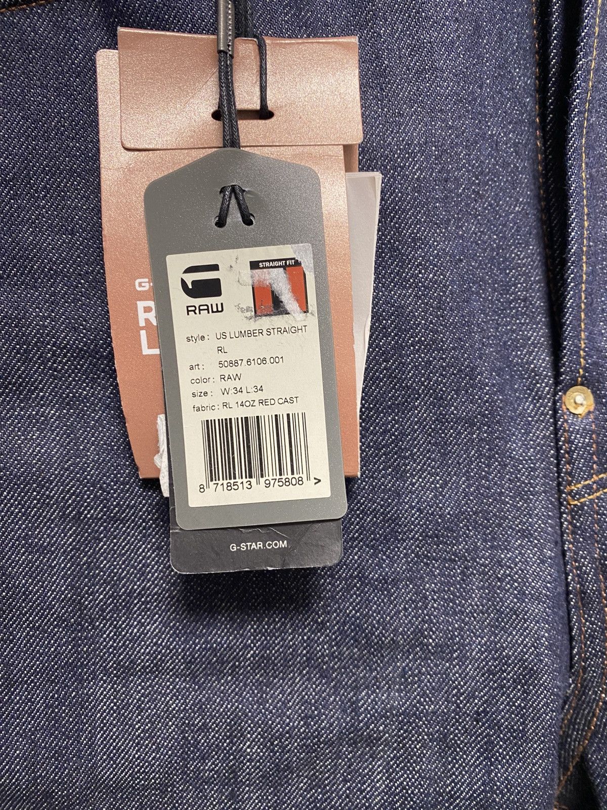 G-Star G-Star Raw true denim jeans selvedge 14oz Size US 34 / EU 50 - 14 Thumbnail