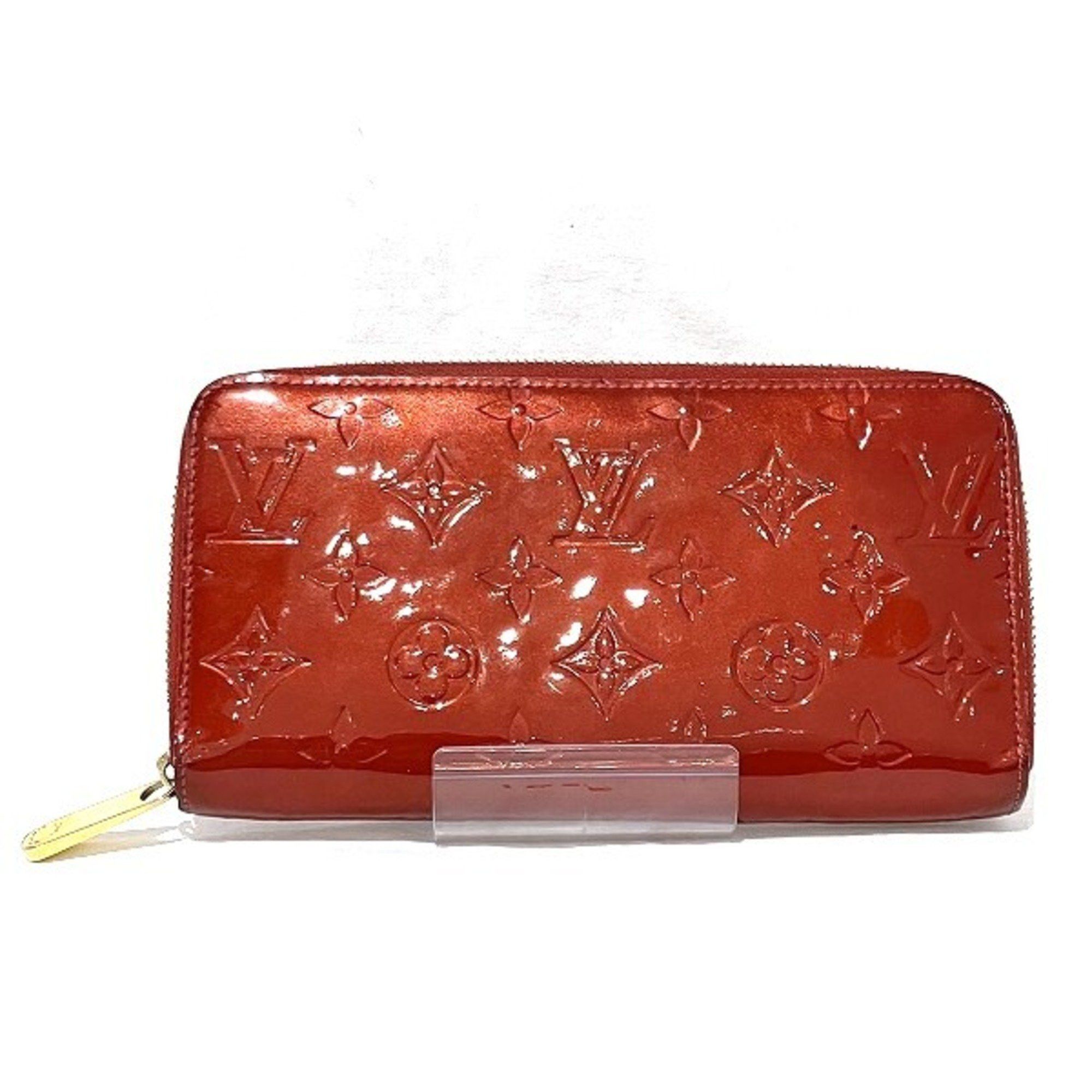 Louis Vuitton Louis Vuitton Vernis Zippy Wallet M90200 Round Long 