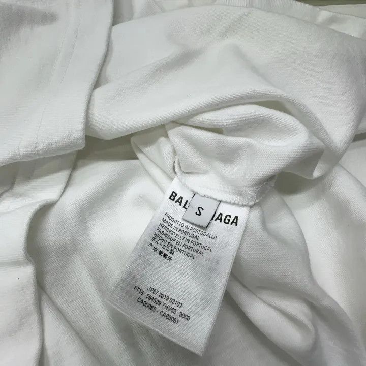 Balenciaga Balenciaga Women's Loose-Fit White T-Shirt 0079-2507 Size S / US 4 / IT 40 - 5 Thumbnail