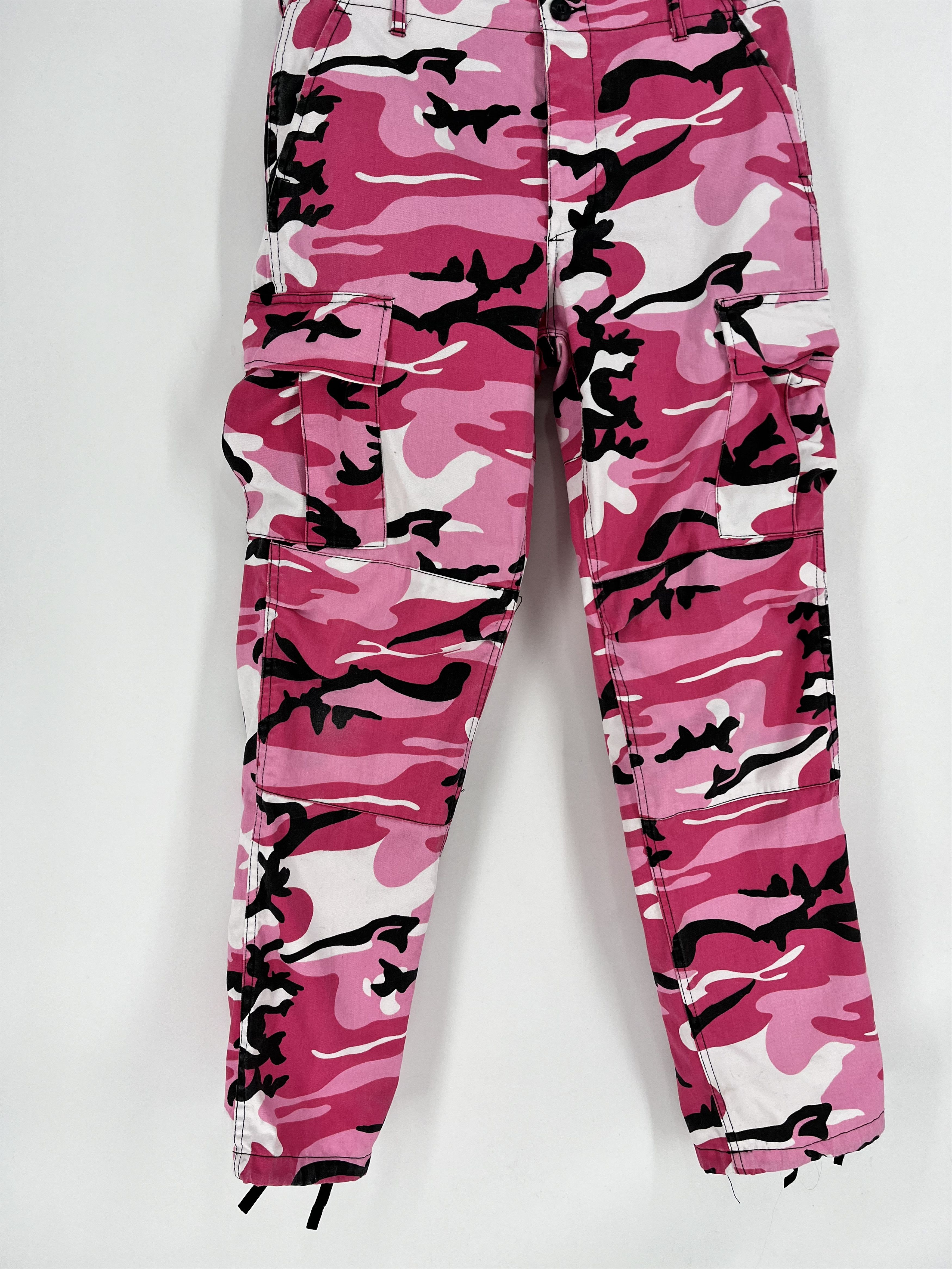 Rothco Pink Camo BDU Cargo Pants Design Style Travis Scott Size US 32 / EU 48 - 3 Thumbnail
