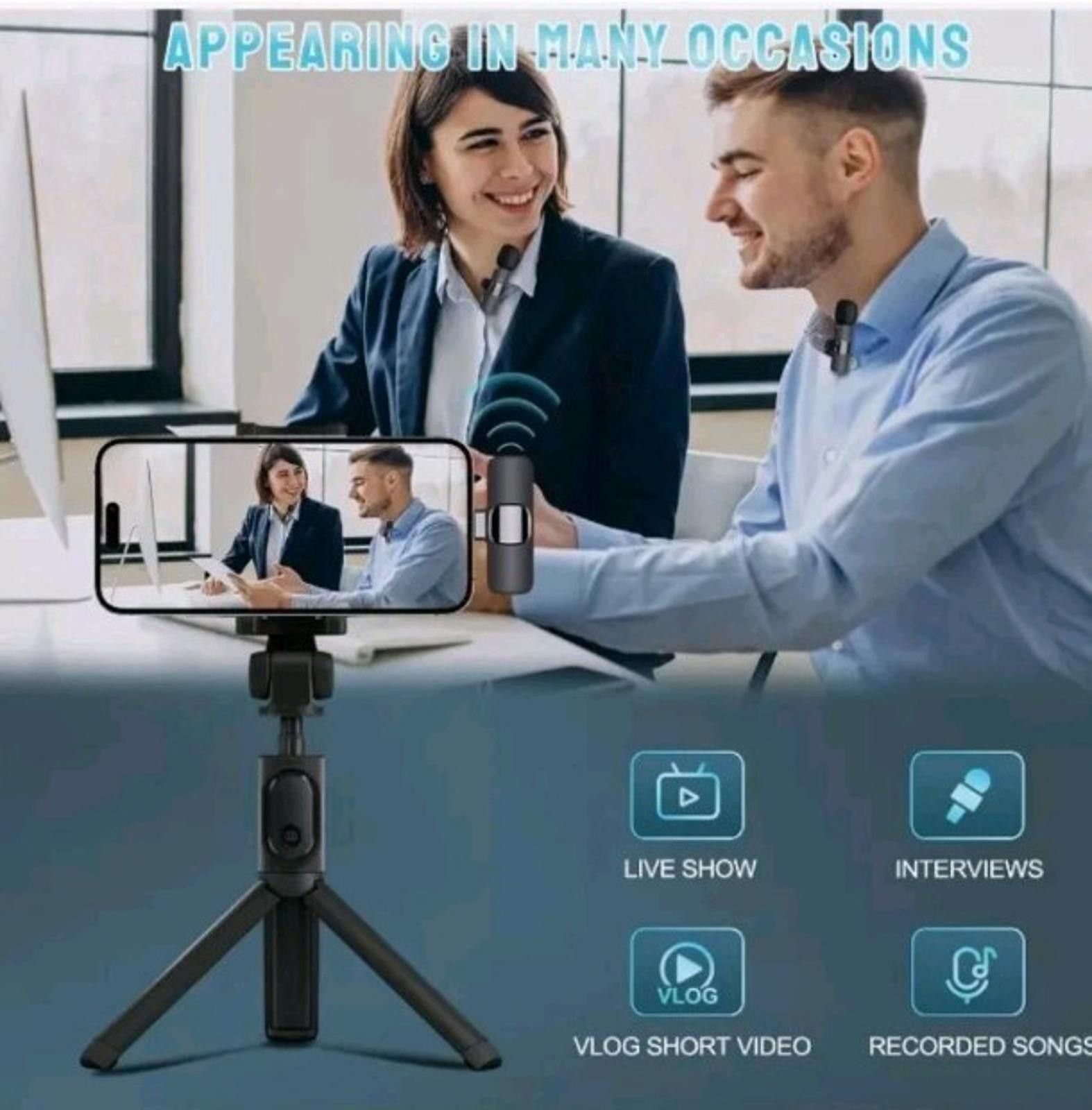 Other Lavalier Wireless Microphone for Audio Video Recording Size ONE SIZE - 2 Thumbnail