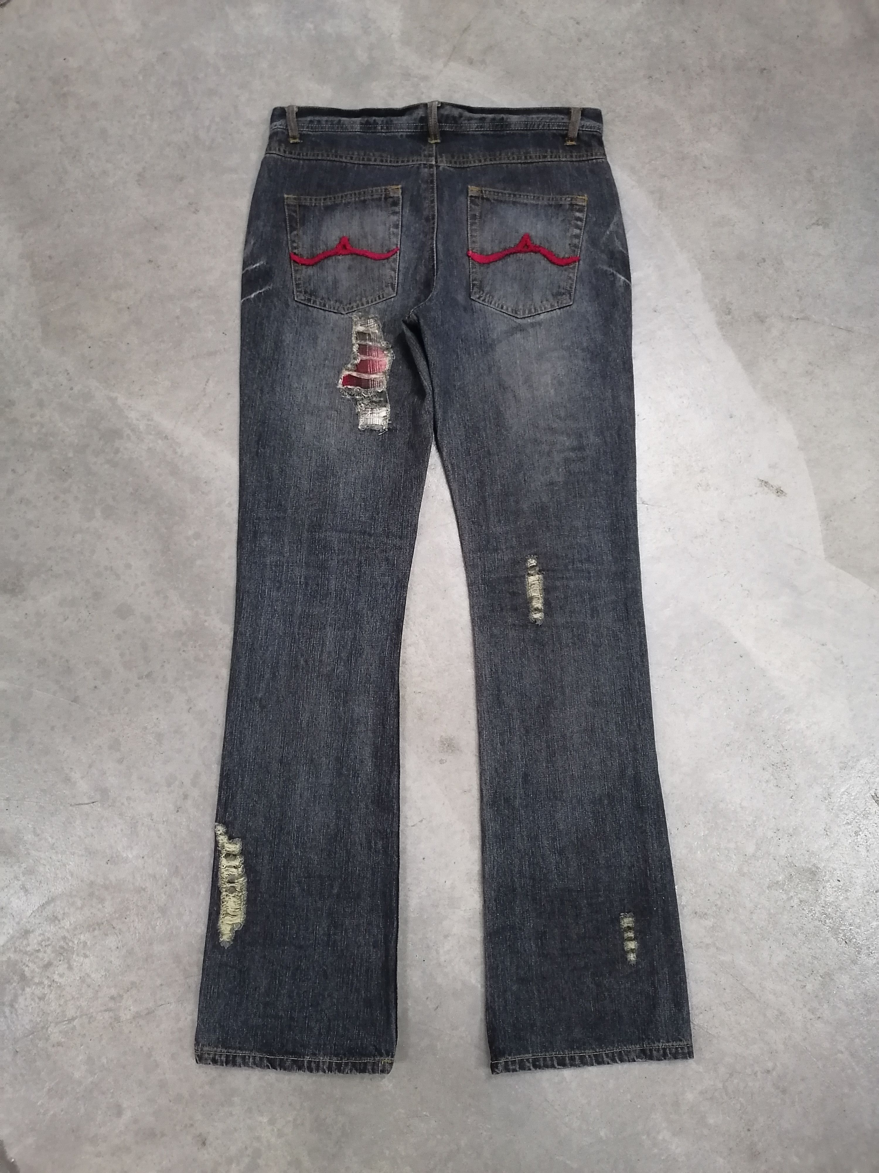14th Addiction × If Six Was Nine × In The Attic In The Attic Homme Distressed Denim Pants Size US 31 - 8 Thumbnail