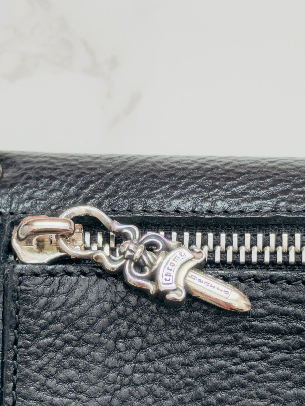 Chrome Hearts Chrome Hearts Wave Leather Wallet with Dagger Size ONE SIZE - 8 Thumbnail
