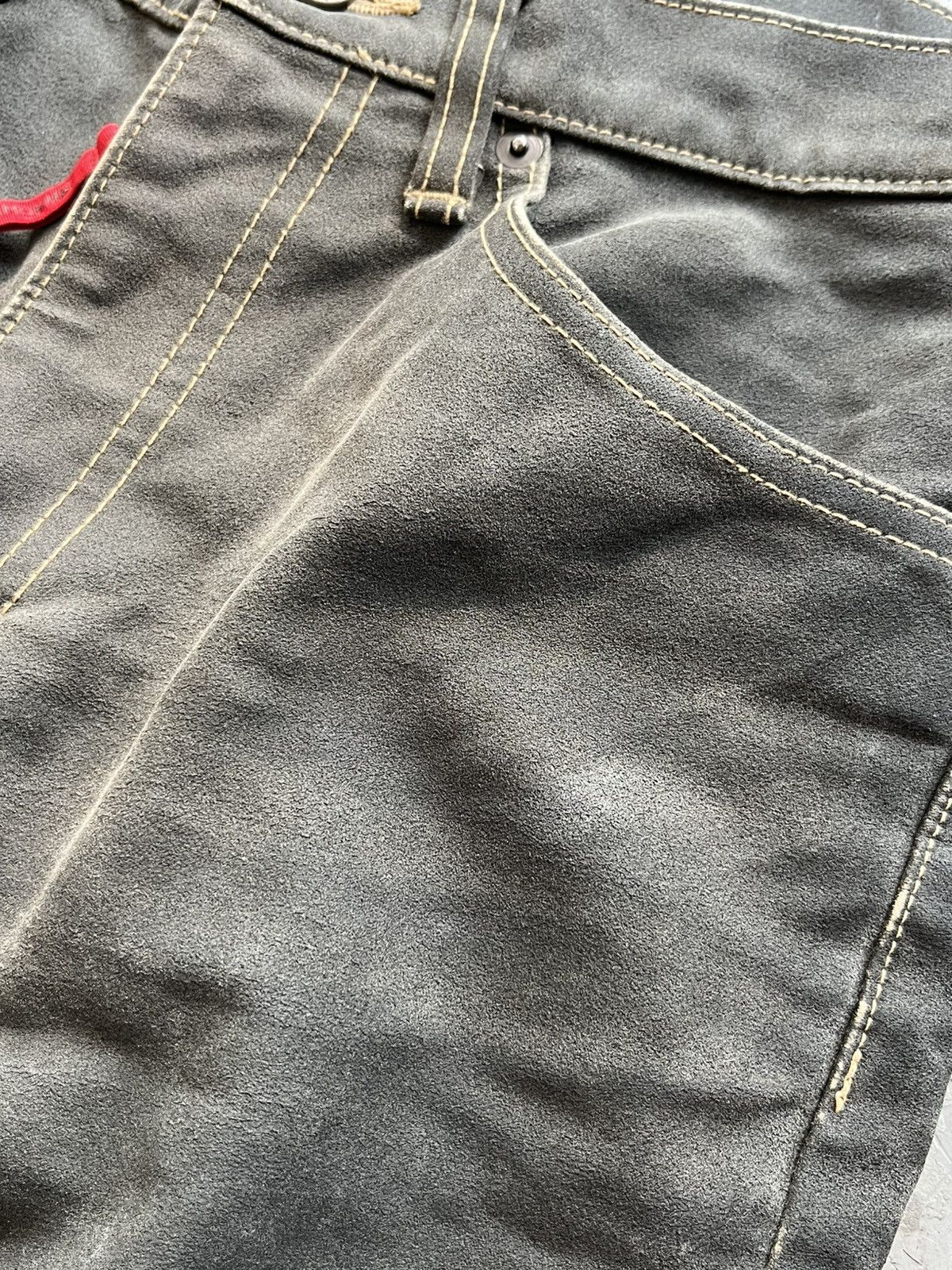 If Six Was Nine × Japanese Brand × Le Grande Bleu (L.G.B.) 💥291295=Homme Faded Suede biker jeans style sz II Size US 30 / EU 46 - 5 Thumbnail