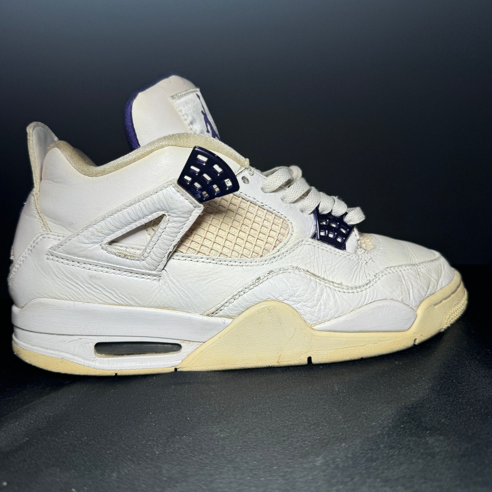 Size 9 - Nike Air Jordan 4 Retro Purple Metallic Men's Shoes