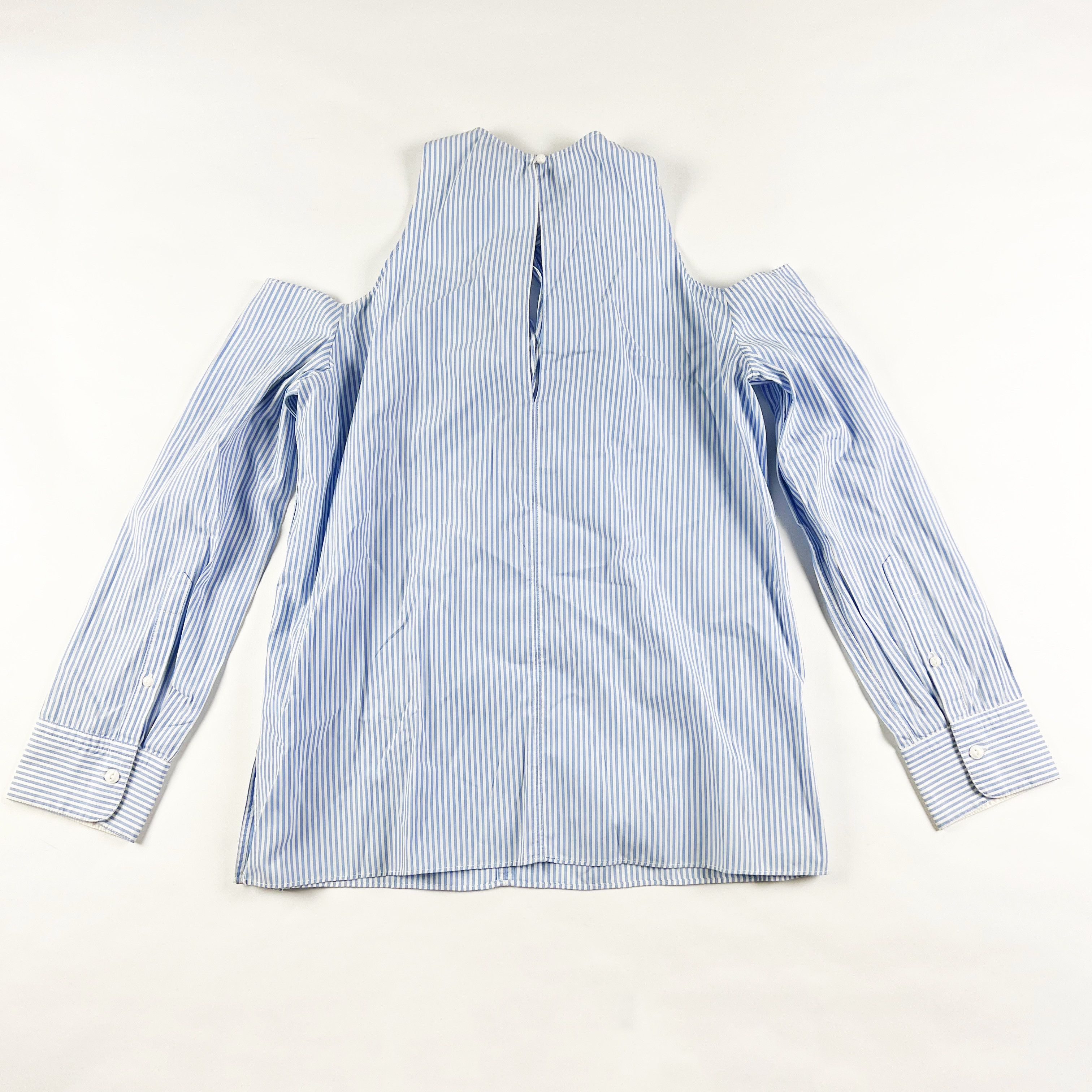 Rag & Bone Rag & Bone Cotton Poplin Blue White Pinstripe Size M / US 6-8 / IT 42-44 - 4 Thumbnail