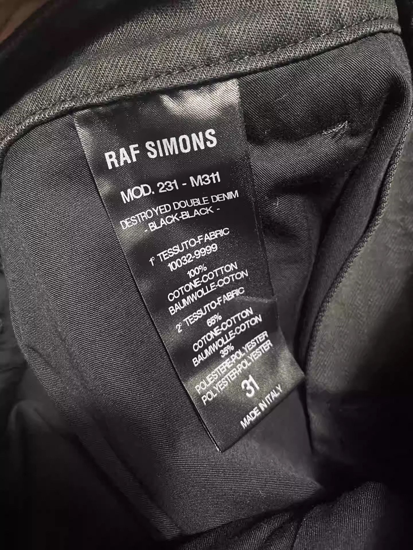 Raf Simons Raf Simons double layer ripped jeans Size US 30 / EU 46 - 5 Thumbnail