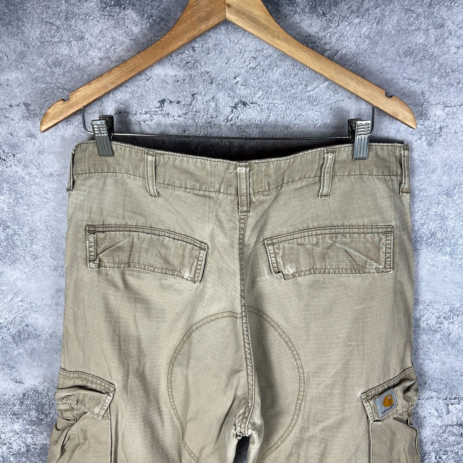 Carhartt Carhartt Cargo Pants Men's Size 34 Beige ` Size US 34 / EU 50 - 15 Thumbnail