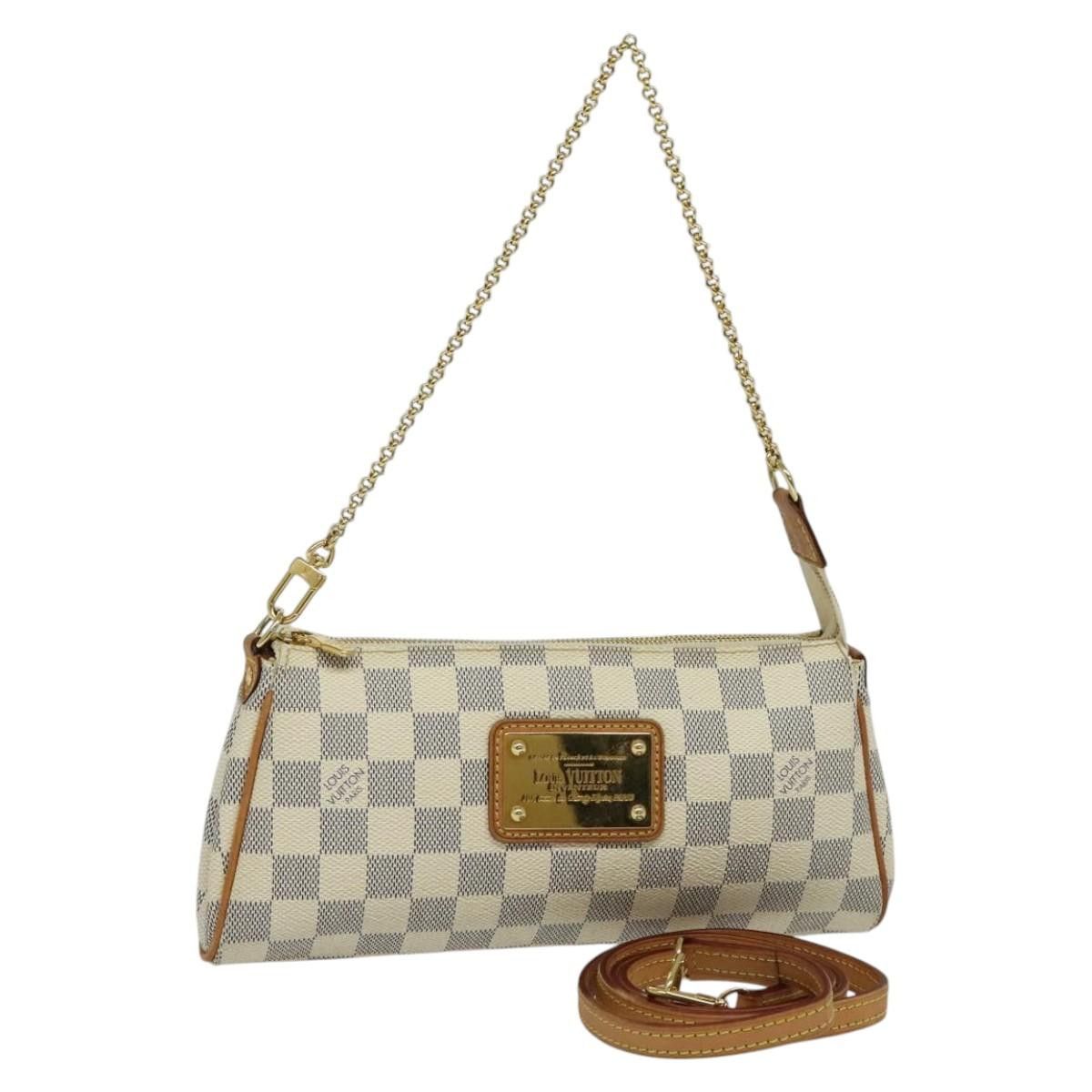 Louis Vuitton Damier Azur Eva Shoulder Bag 2Way N55214 Lv Auth Mx003, Women's