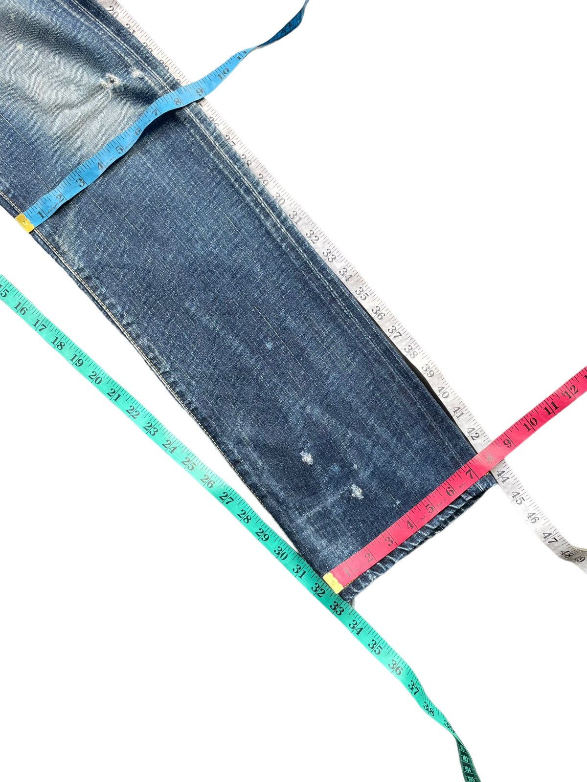 Edwin Vintage Edwin 505ZX Selvedge Distresed Denim Size US 31 - 24 Thumbnail