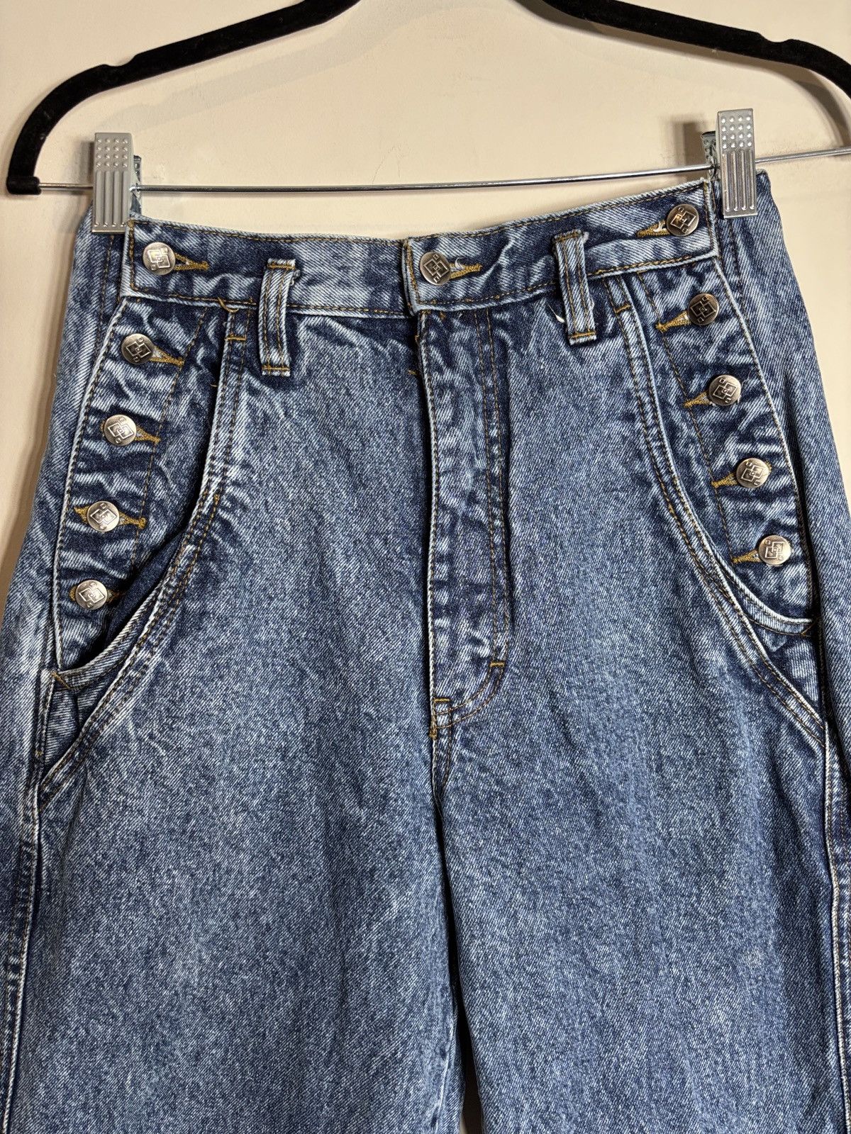 Vintage Vintage Nuovo Western Jeans 100% Cotton Size 5 26” Size 26" / US 2 / IT 38 - 2 Thumbnail