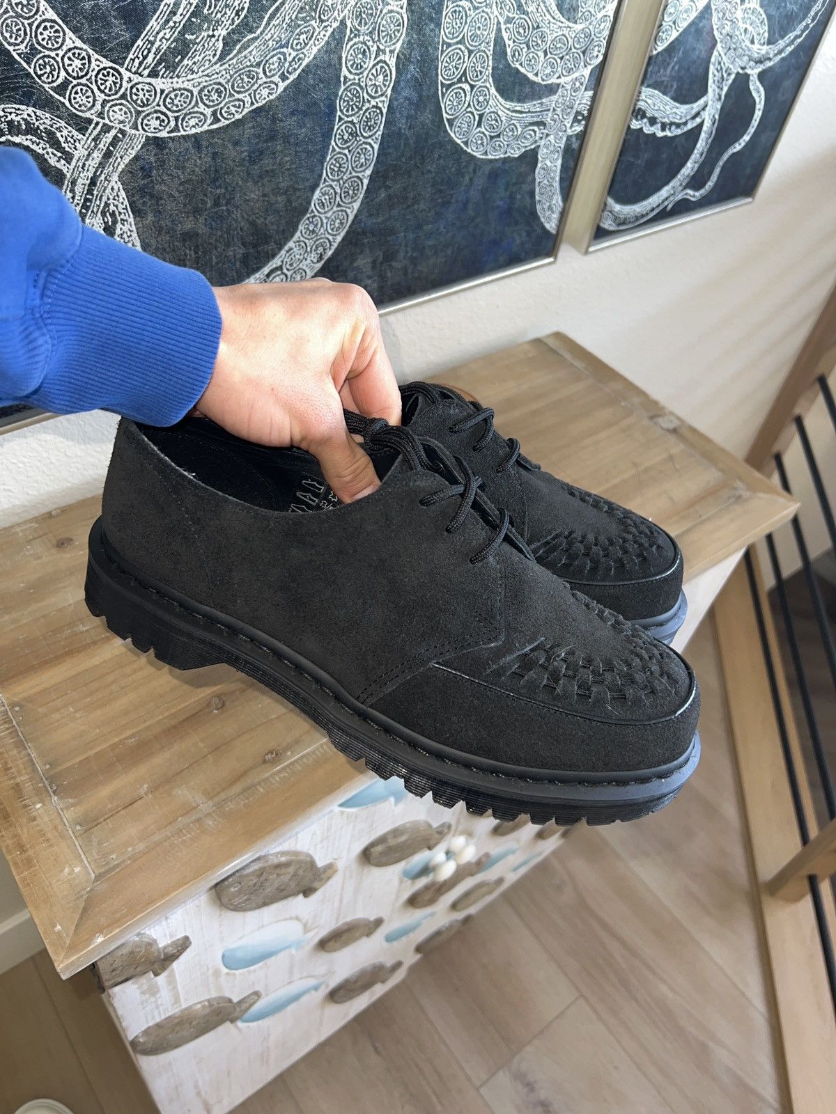 Dr. Martens × Supreme × Vintage Supreme Dr. Martens 1461 3-Eye Shoe Black  Silver | Grailed