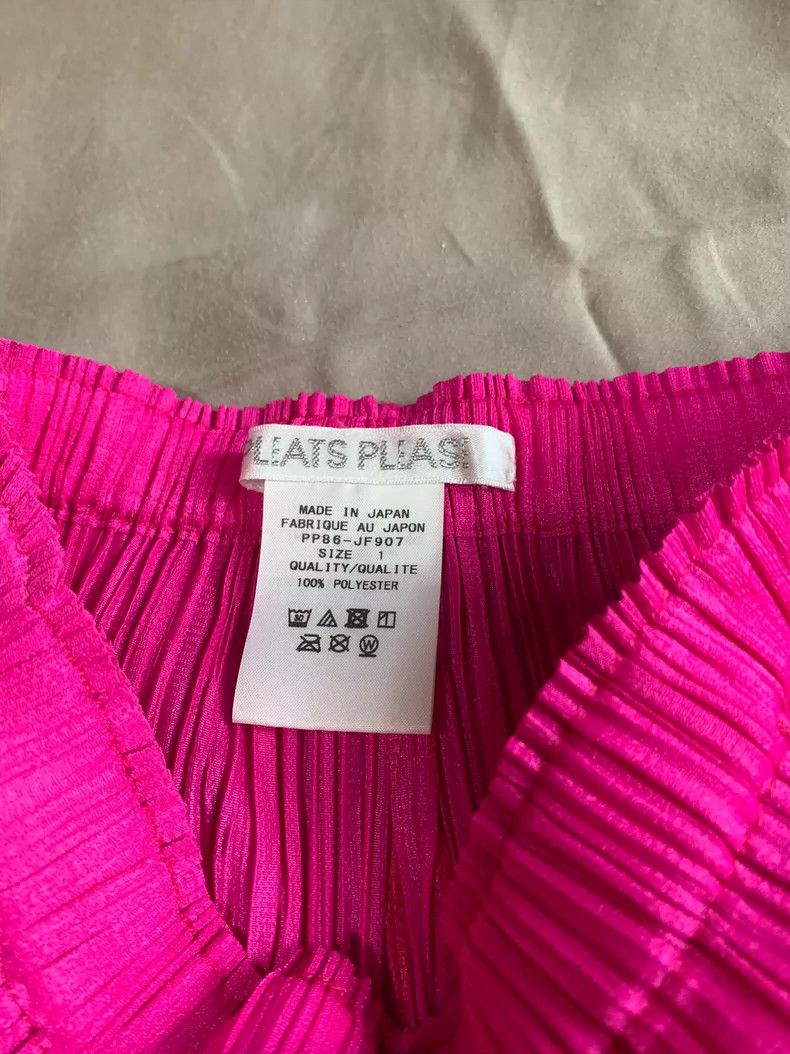 Issey Miyake Issey Miyake size:1 Rose-red pleated pants Size 42" / US 20 - 2 Thumbnail