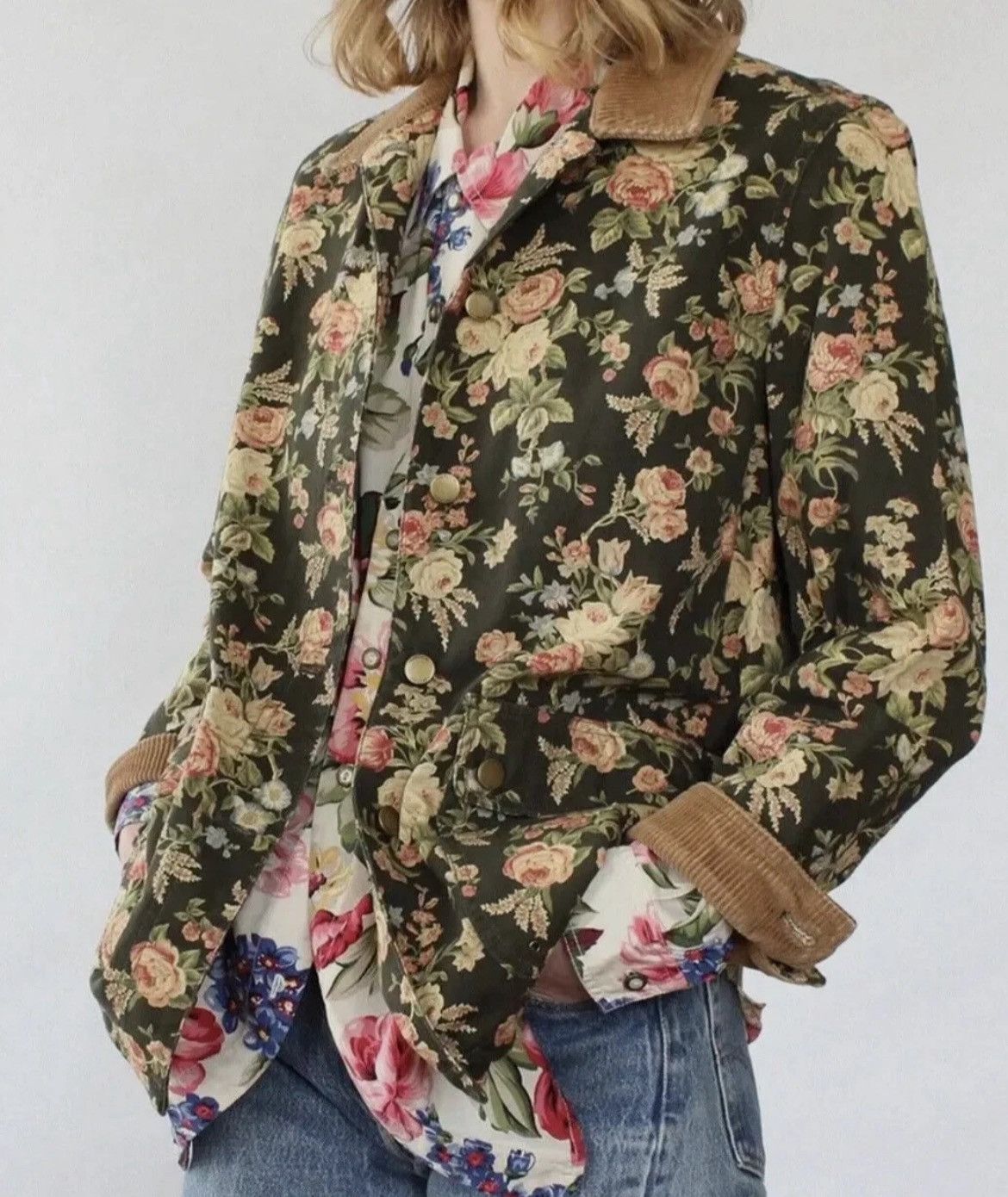 Polo Ralph Lauren VINTAGE 90s RALPH LAUREN JEANS Floral Jacket Country Barn Size M / US 6-8 / IT 42-44 - 1 Thumbnail