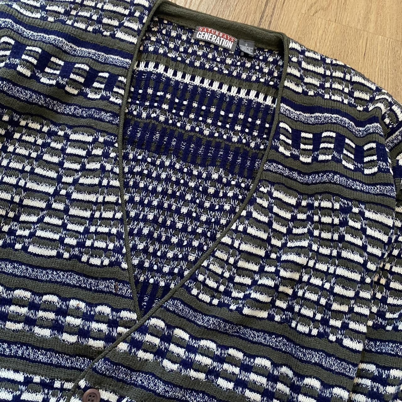 Other Green snd navy vintage cardigan Boxy Retro Size US S / EU 44-46 / 1 - 2 Thumbnail