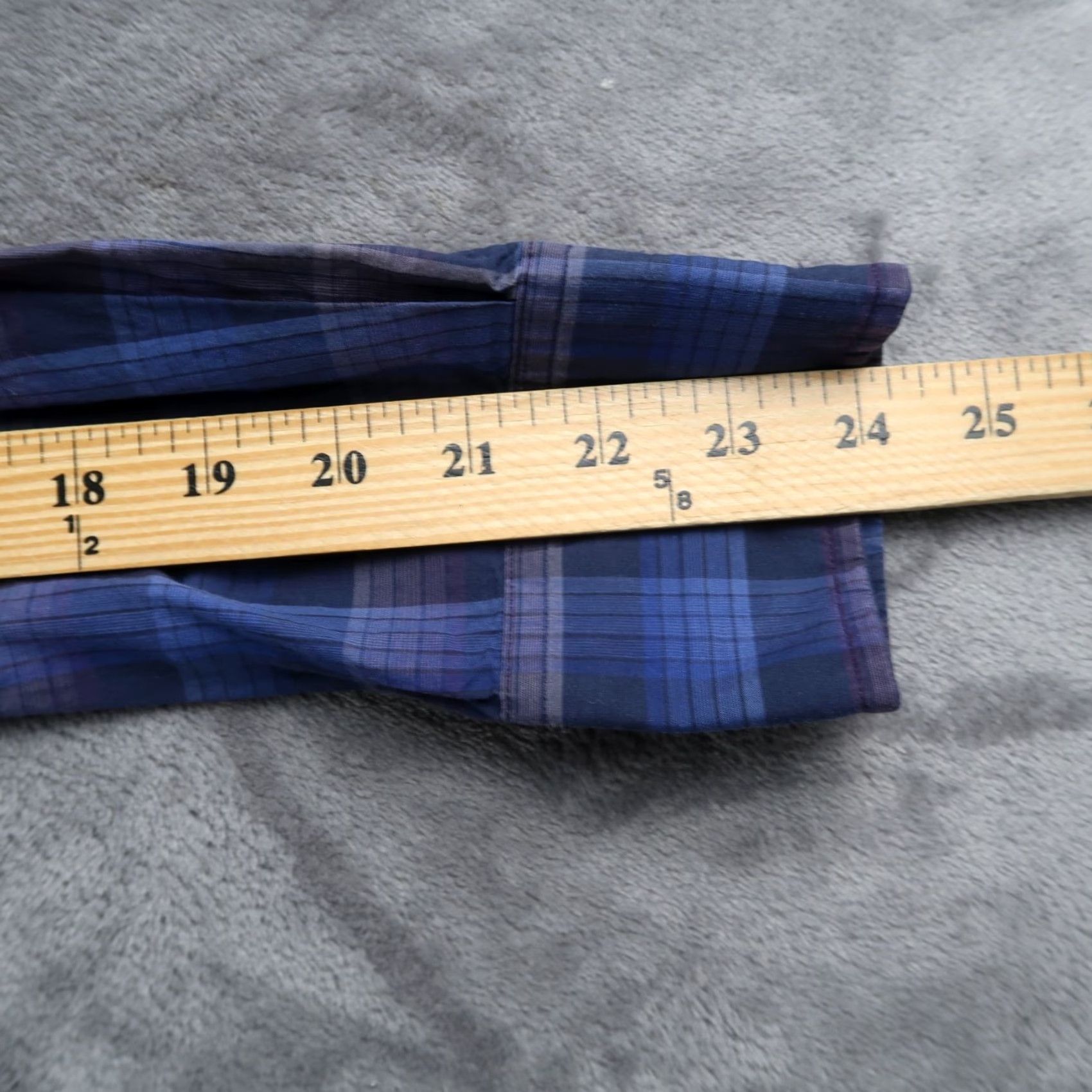 Faconnable Façonnable Men Blue Plaid Check Long Sleeve Cotton Shirt Size S Club Shirt Mens Regular Collar Button-Up Size US S / EU 44-46 / 1 - 7 Thumbnail