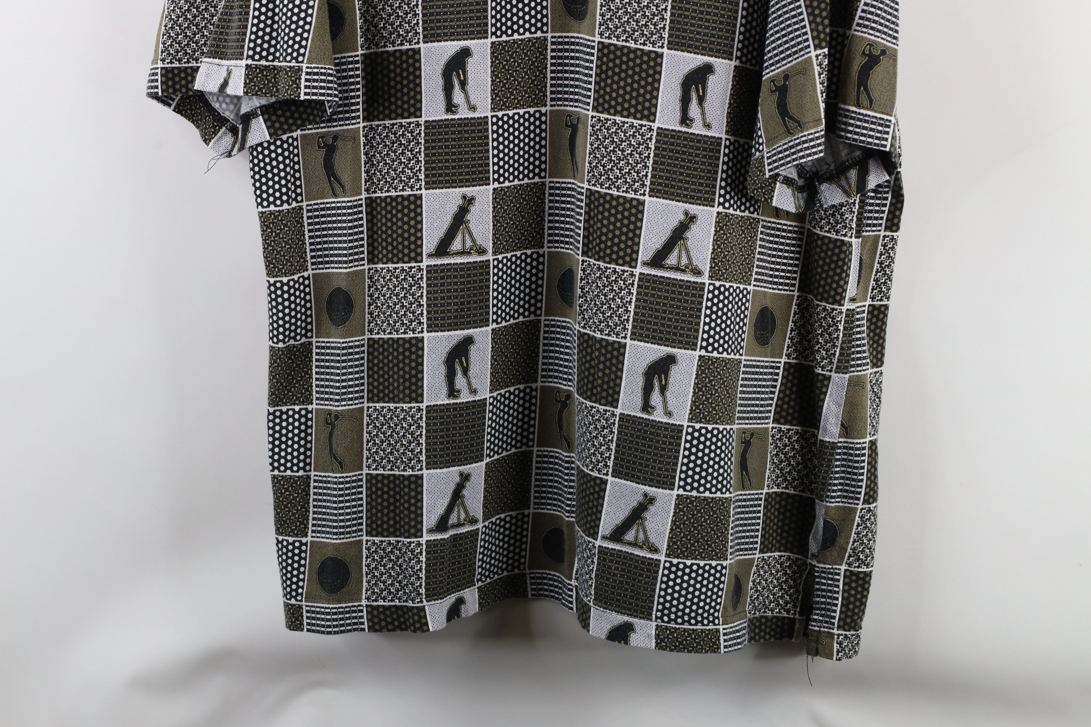 Vintage Vintage 90s Streetwear Print Checkered Golf Polo Shirt Size US XL / EU 56 / 4 - 3 Thumbnail