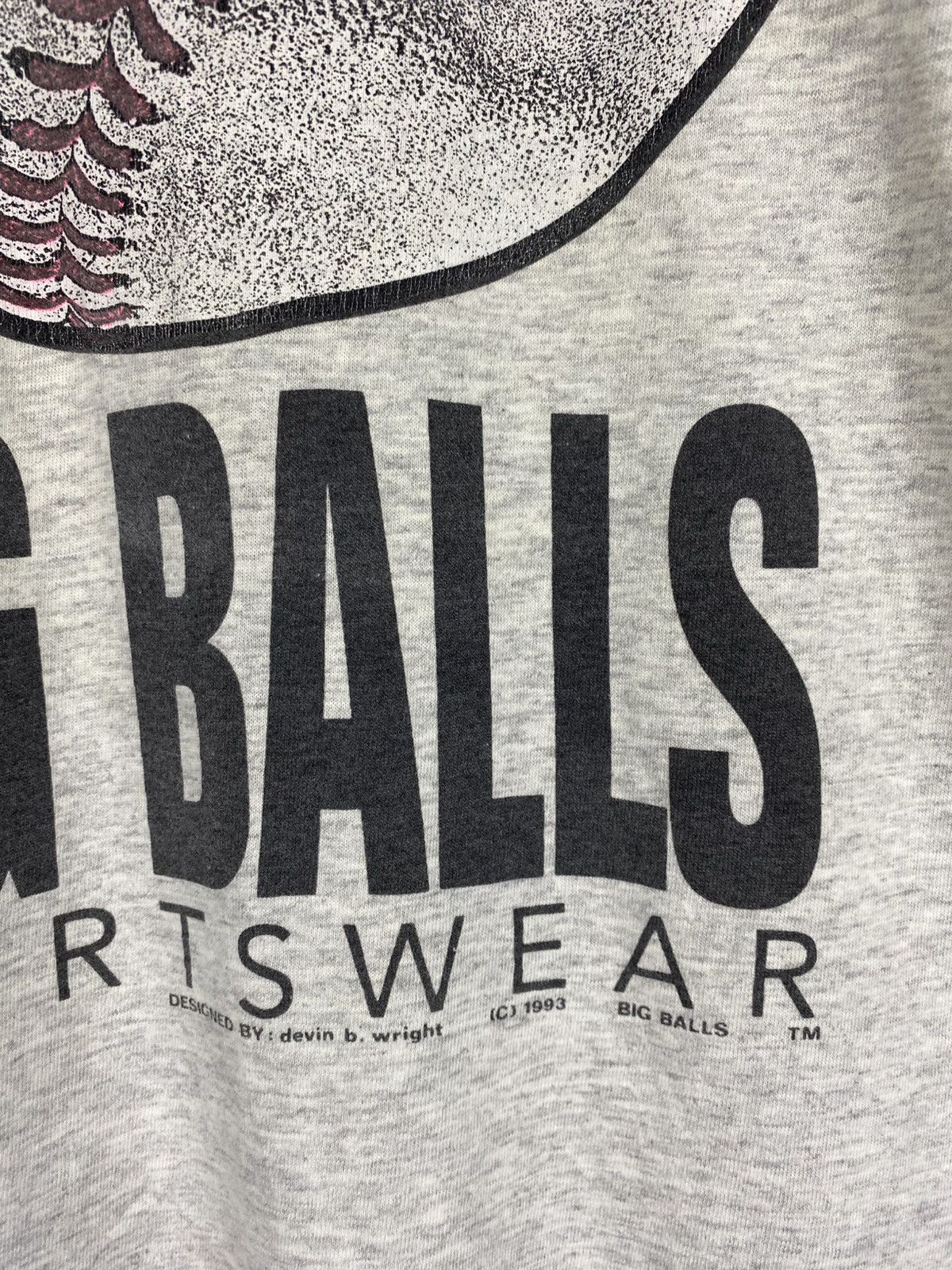 Big Baller Brand × Vintage Vintage 1993 Big Balls T-Shirt Size US M / EU 48-50 / 2 - 13 Thumbnail