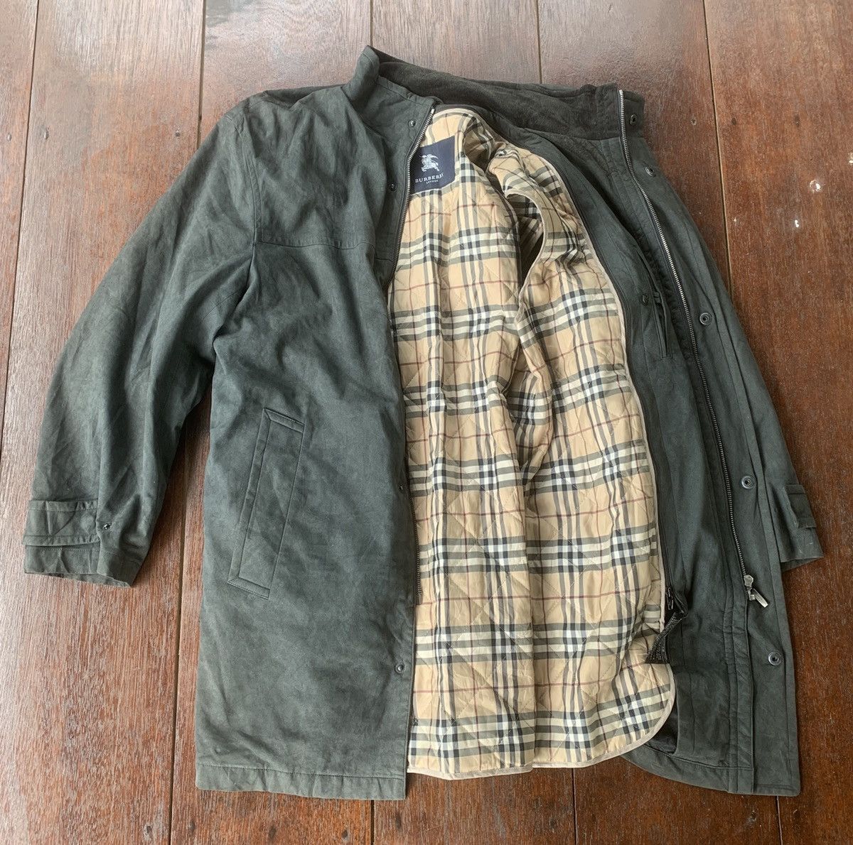 Burberry Burberry London suede leather nova check lining jacket Size US L / EU 52-54 / 3 - 1 Thumbnail