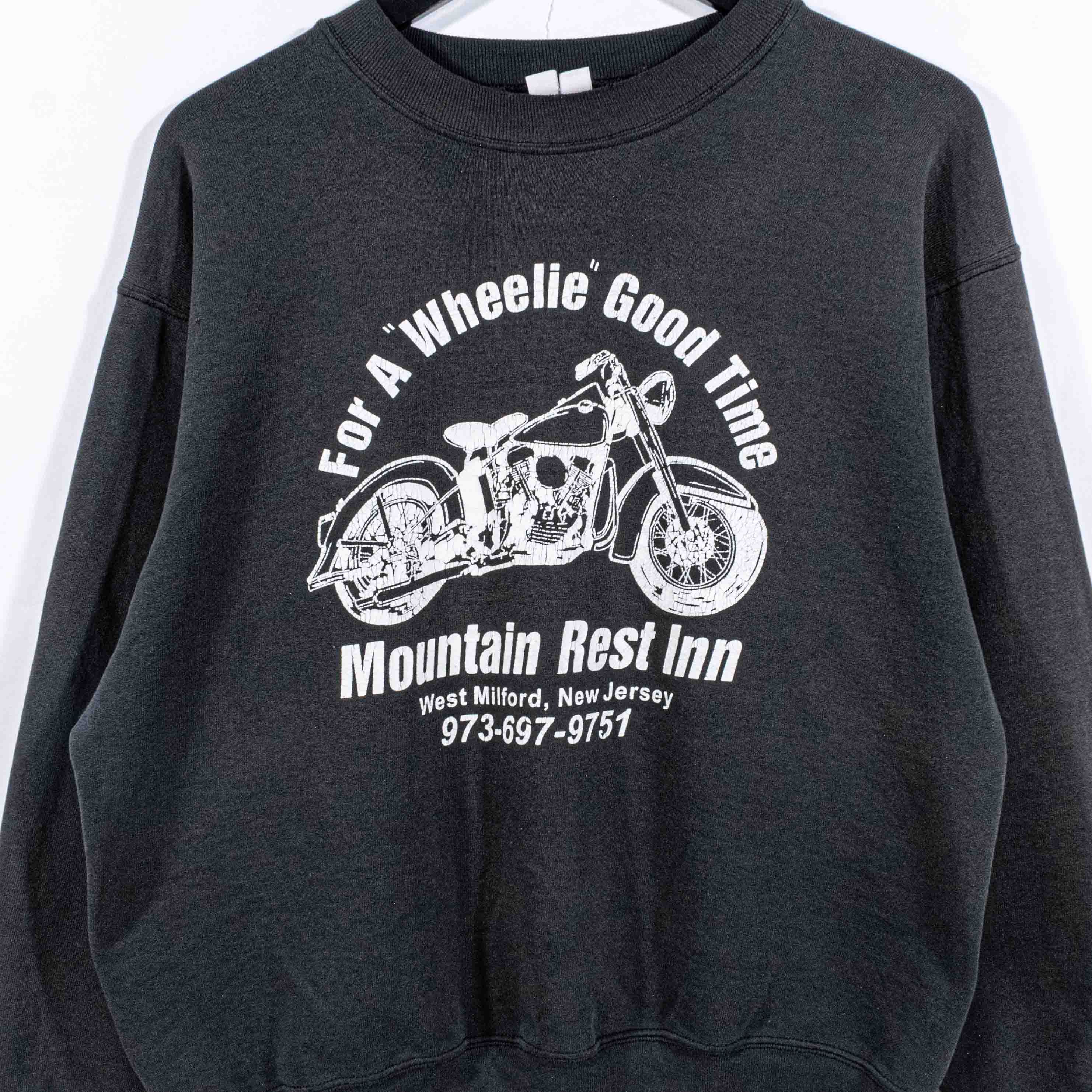Other Wheelie Good Time Sun Faded Motorcycle Sweatshirt Y2K Biker Size US M / EU 48-50 / 2 - 3 Thumbnail