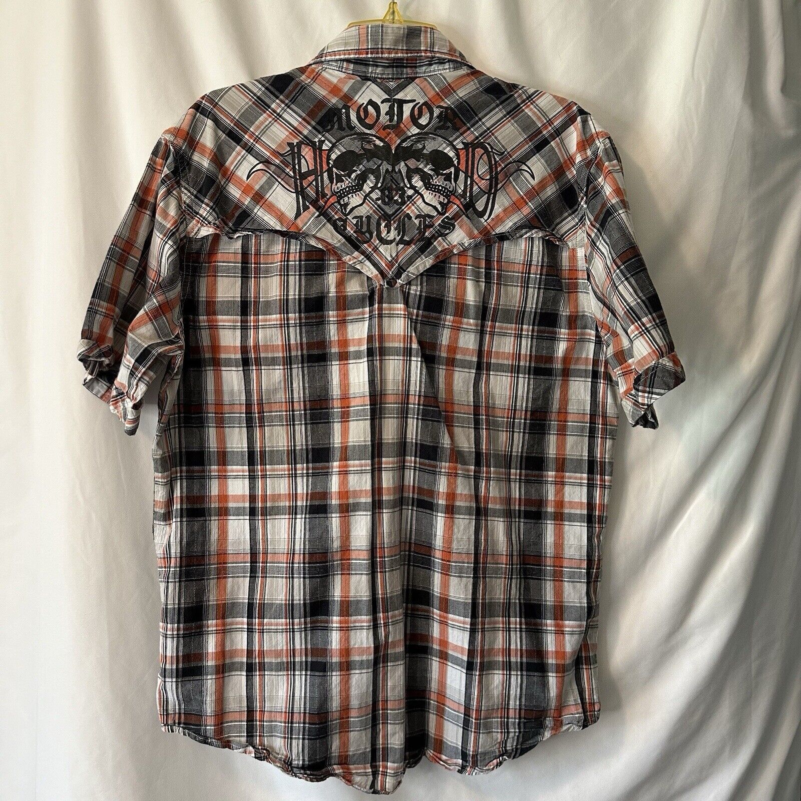 Harley Davidson Harley-Davidson Perform Vented Skull Graphic Plaid LR Shirt Size US L / EU 52-54 / 3 - 14 Thumbnail