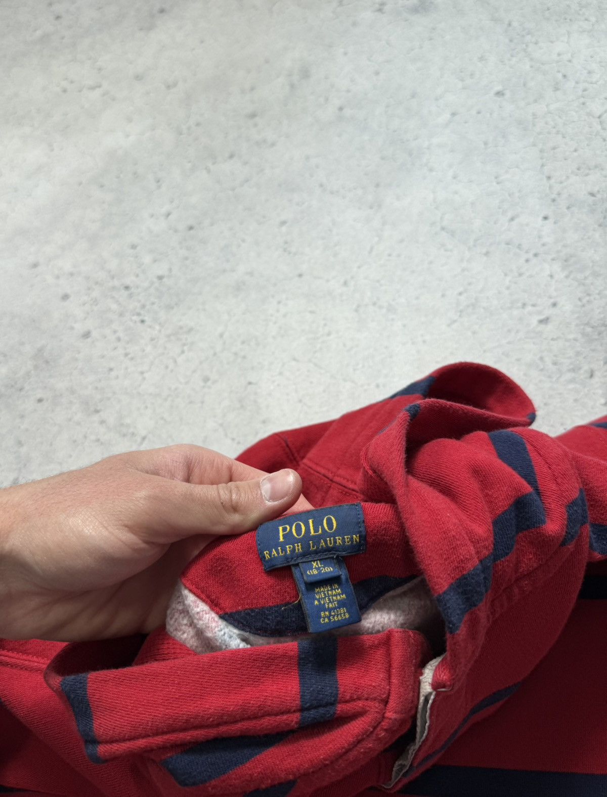 Polo Ralph Lauren Polo Ralph Lauren Vintage Striped Hoodie Y2K Size US S / EU 44-46 / 1 - 6 Thumbnail