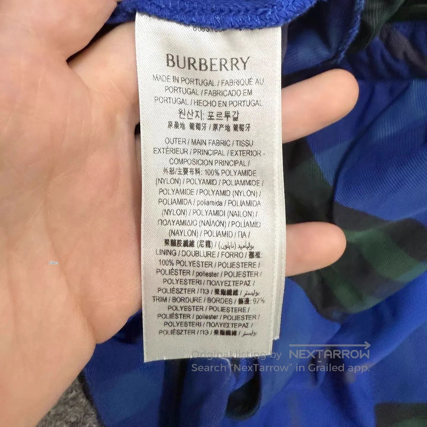 Burberry Blue Plaid Pattern Drawstring Shorts. Size US 36 / EU 52 - 4 Thumbnail