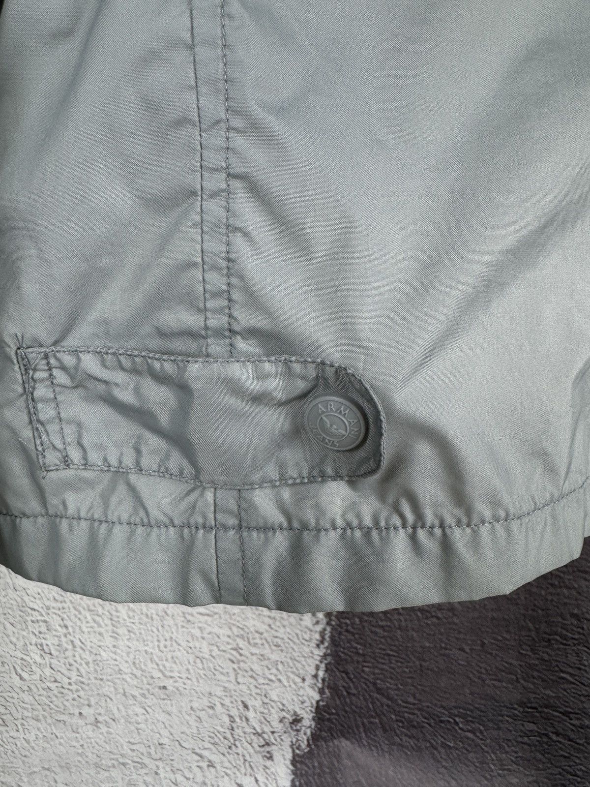 Armani ARMANI JEANS N. Pro Garment grey nylon coach jacket Size US S / EU 44-46 / 1 - 17 Thumbnail