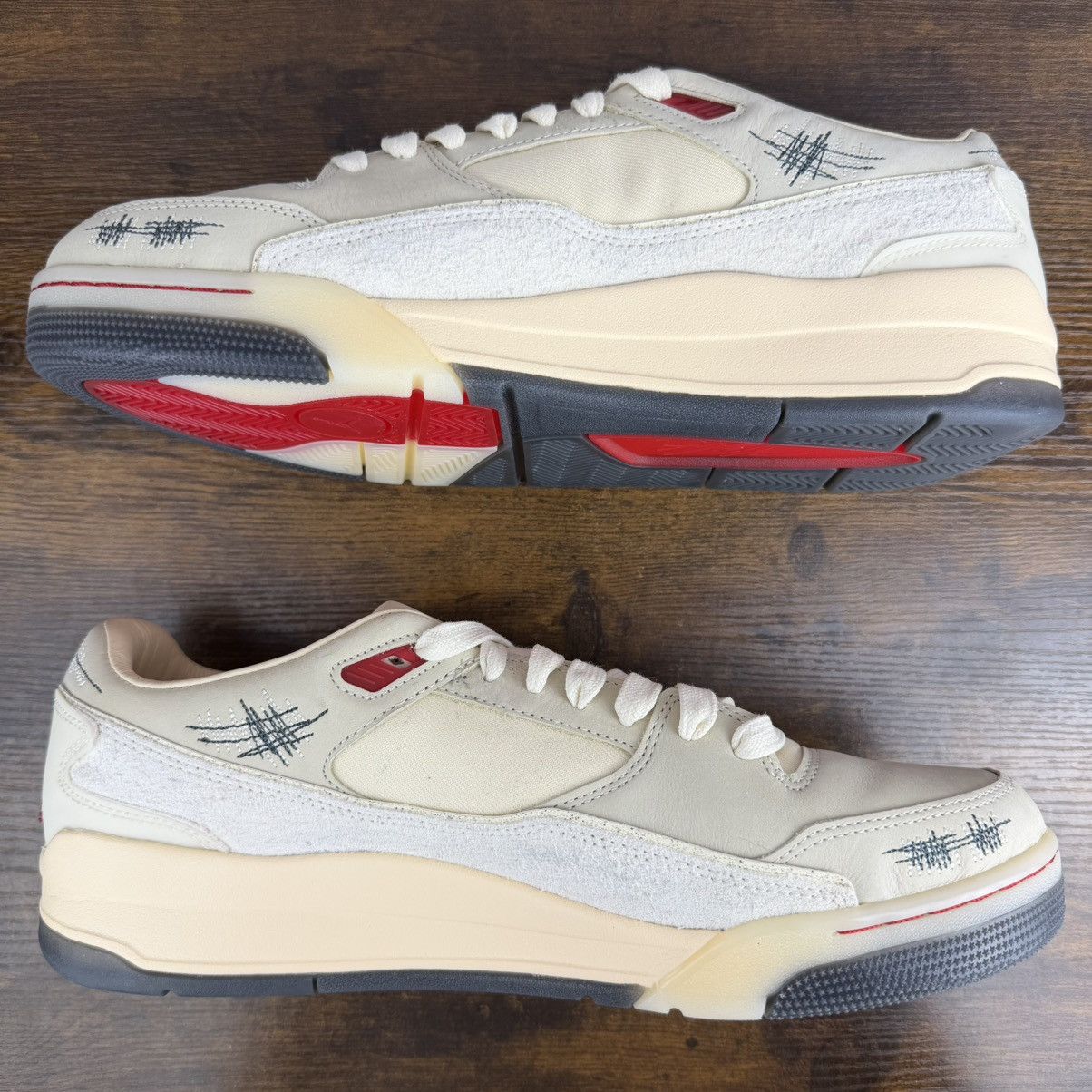 Jordan Brand × Who Decides War Jordan Flight Court Who Decides War Coconut Milk HQ2958-100 Size US 14 / EU 47 - 5 Thumbnail