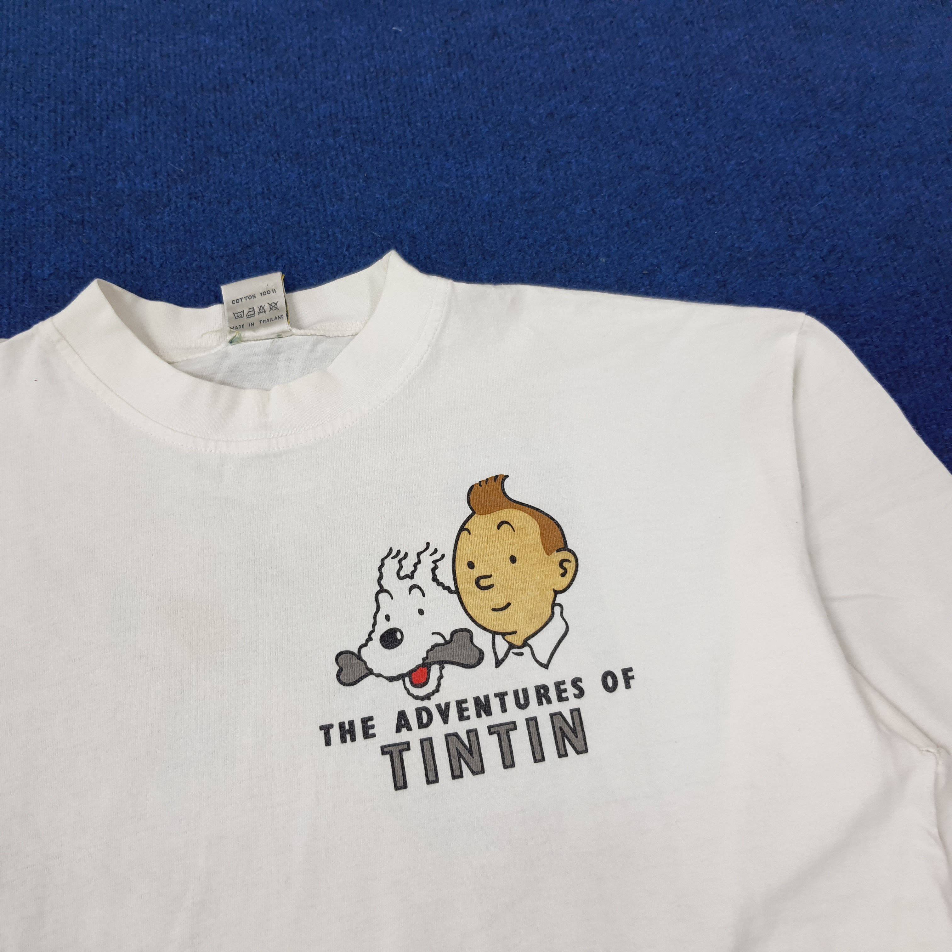 Other Vintage Adventure of TinTin Long Sleeve Tshirt C239N48 Size US L / EU 52-54 / 3 - 4 Thumbnail