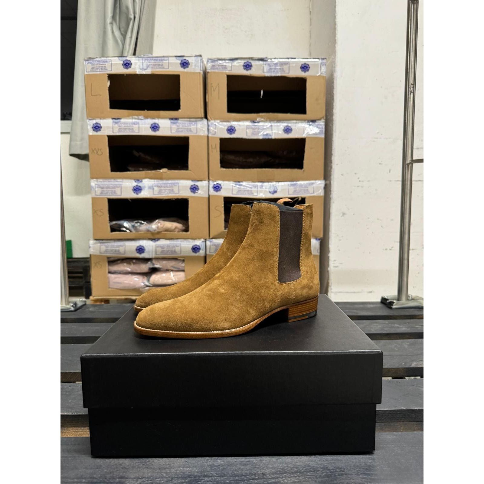 Saint Laurent Paris o1alsimx924 375680 Suede Chelsea Boots in Brown Size US 7.5 / EU 40-41 - 8 Thumbnail