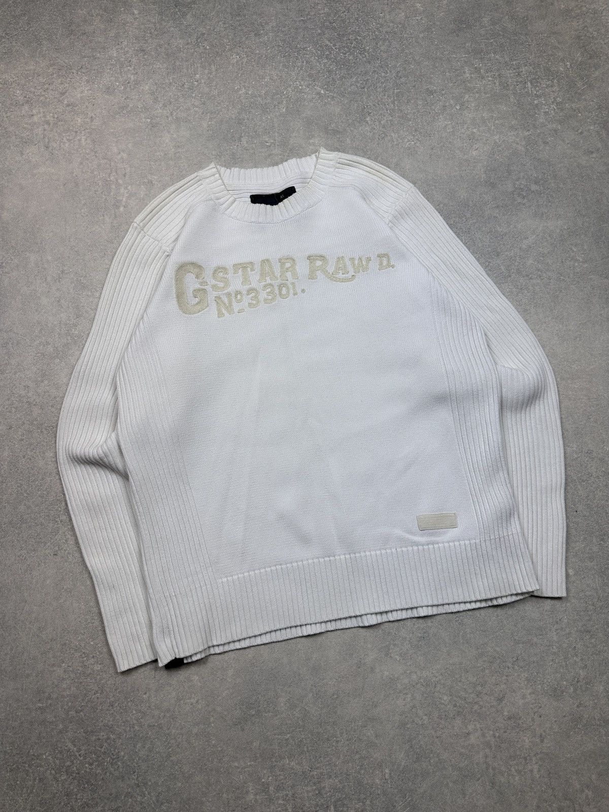 G-Star × Vintage Vintage Sweater G-Star Raw Demim Size US XL / EU 56 / 4 - 3 Thumbnail