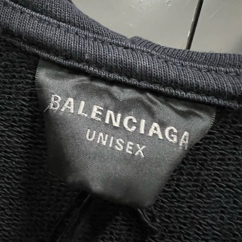 Balenciaga Balenciaga Black 3XL printed hoodie Size US M / EU 48-50 / 2 - 3 Thumbnail