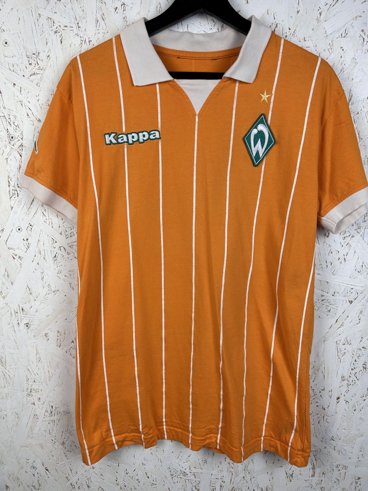 Kappa 00s Vintage Kappa Werder Bremen 2004/05 Striped Polo Shirt Size US M / EU 48-50 / 2 - 1 Thumbnail