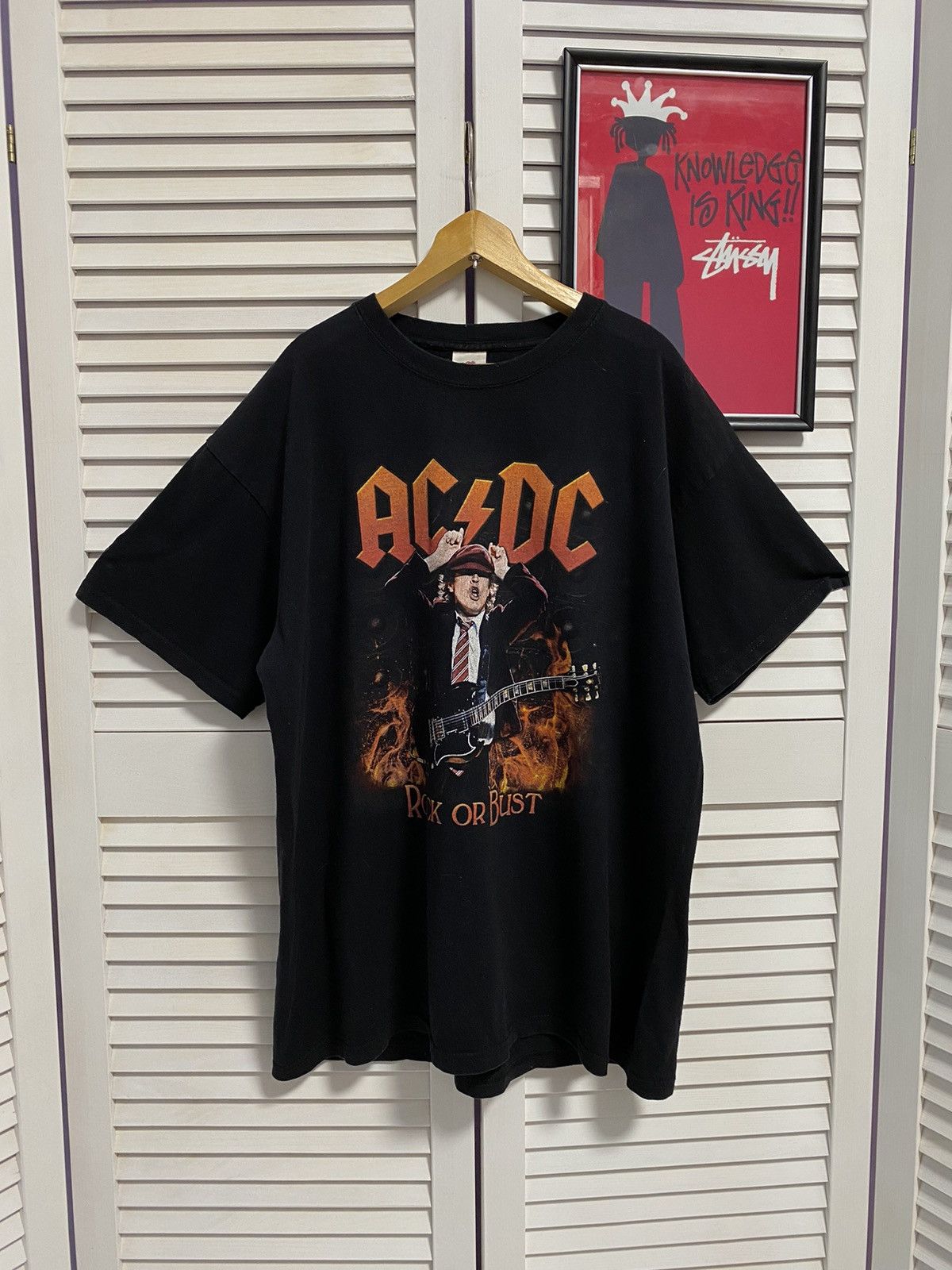 AC/DC T Shirt Tee AC/DC TOUR Highway To Europe Double Big Logo Size US L / EU 52-54 / 3 - 1 Thumbnail