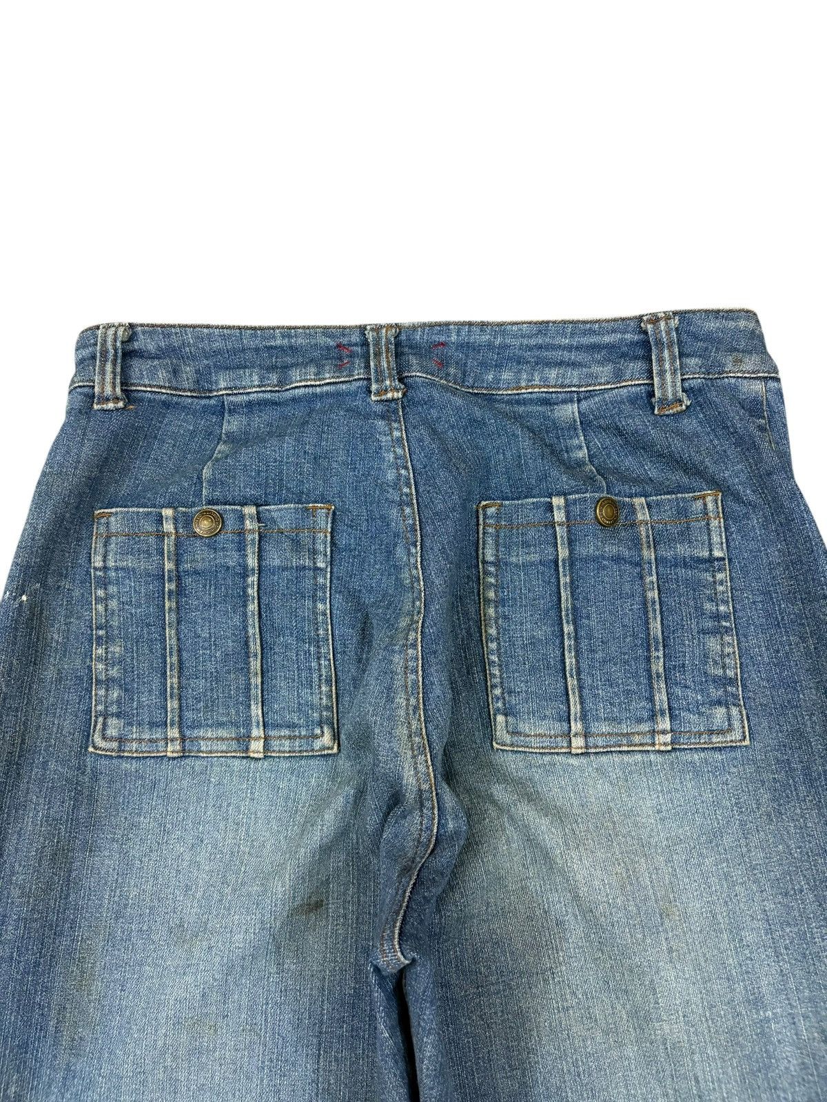 Other Vintage Japanese Brand Mud Wash Bush Pants Bootcut Jeans Size US 29 - 8 Thumbnail